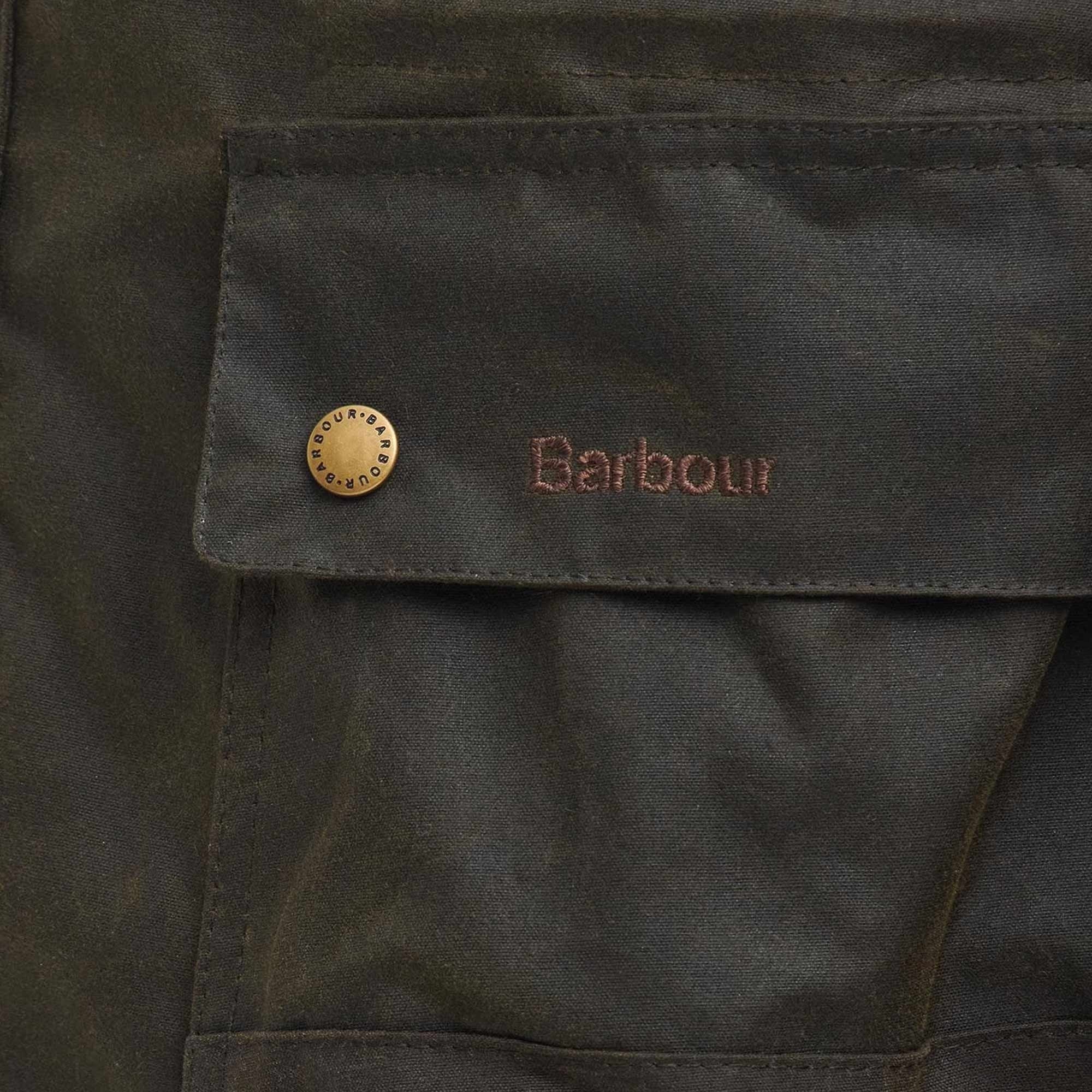 Barbour x TO KI TO Shoreman Waxed Jacket - Olive