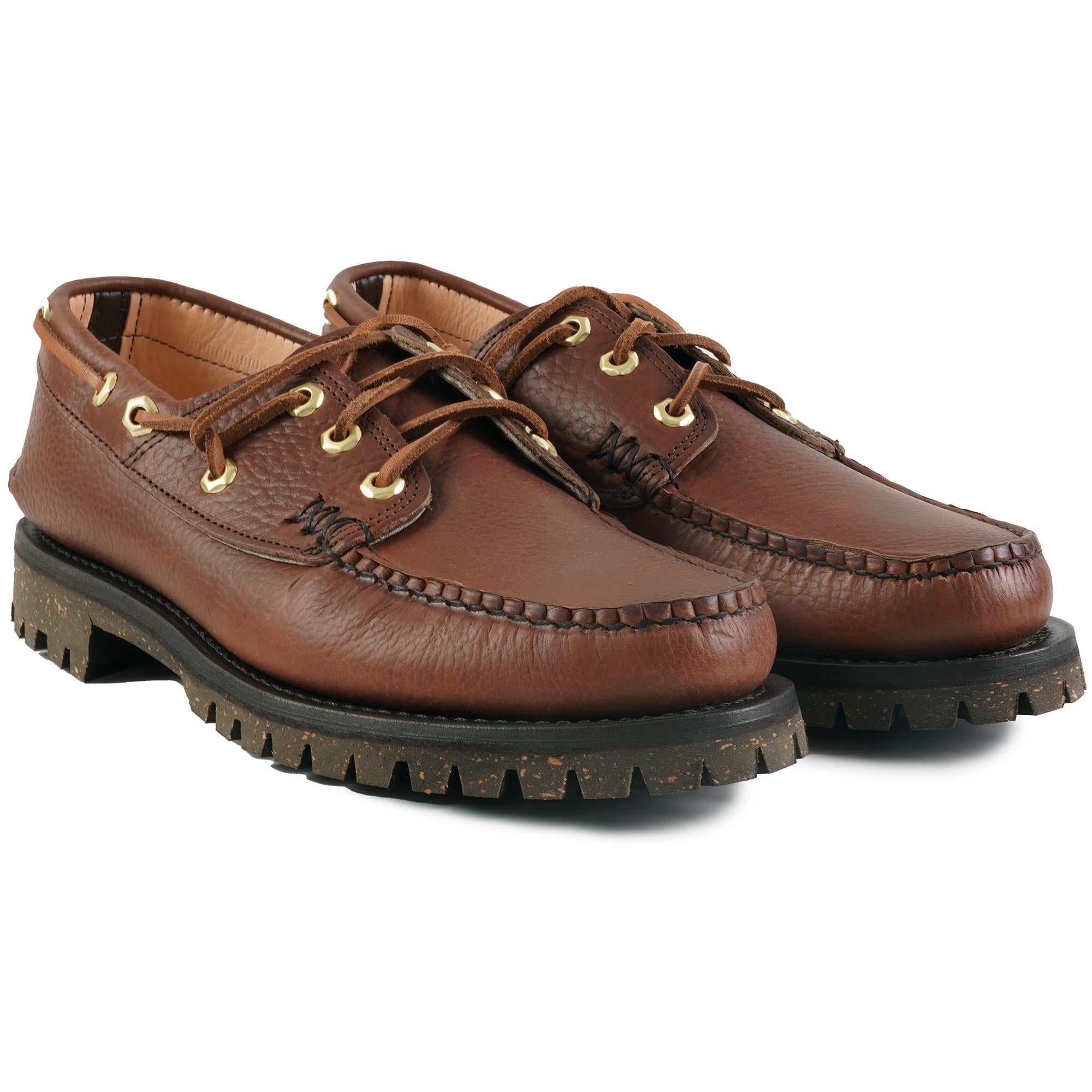 yuketen Hex Eye Boat Shoes 8E USA製　モカシン Yuketen Hex Eye Boat Shoes - Grizzly Brown YUKL45 – Stuarts London
