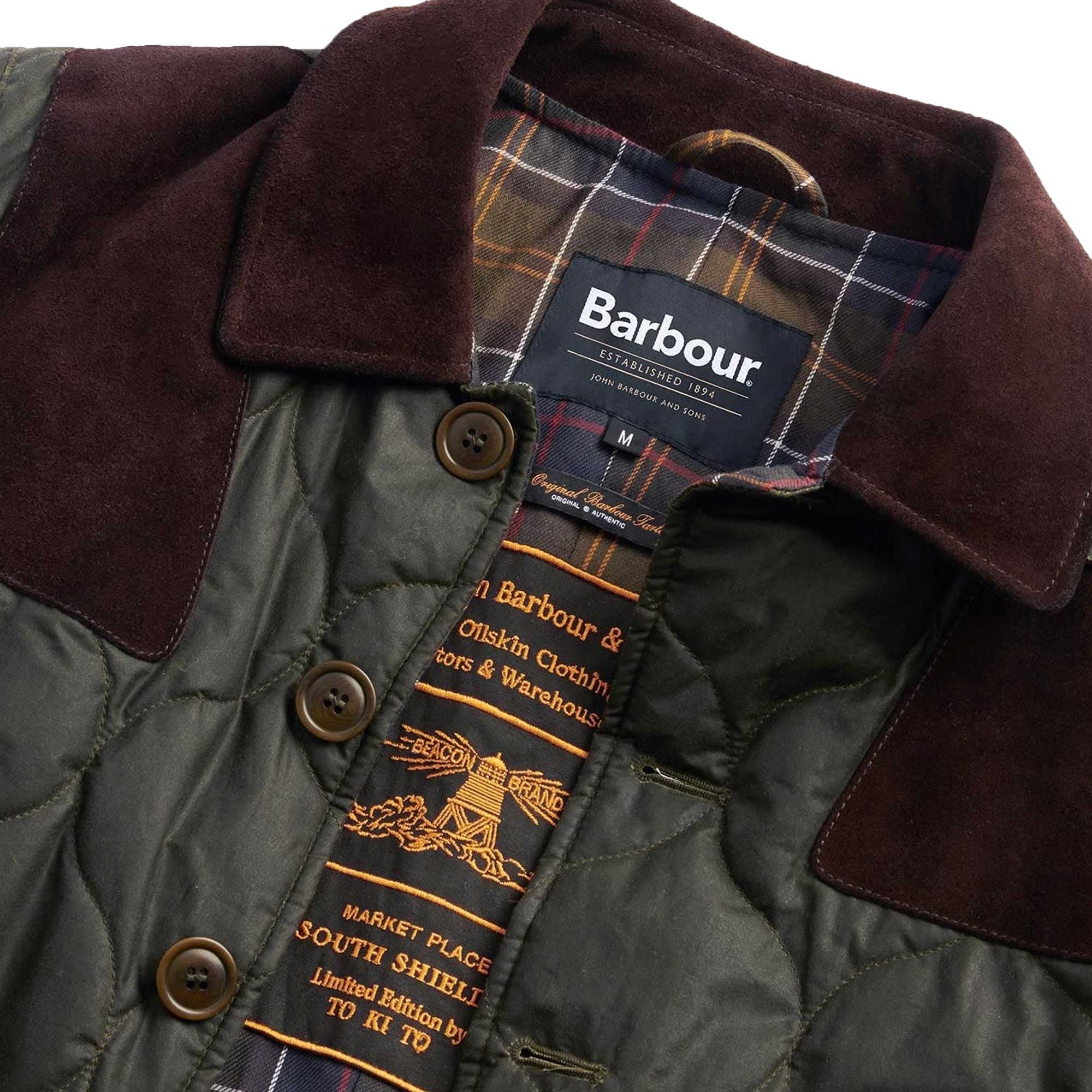 Barbour x TO KI TO Sporting Quilted Wax Jacket - Archive