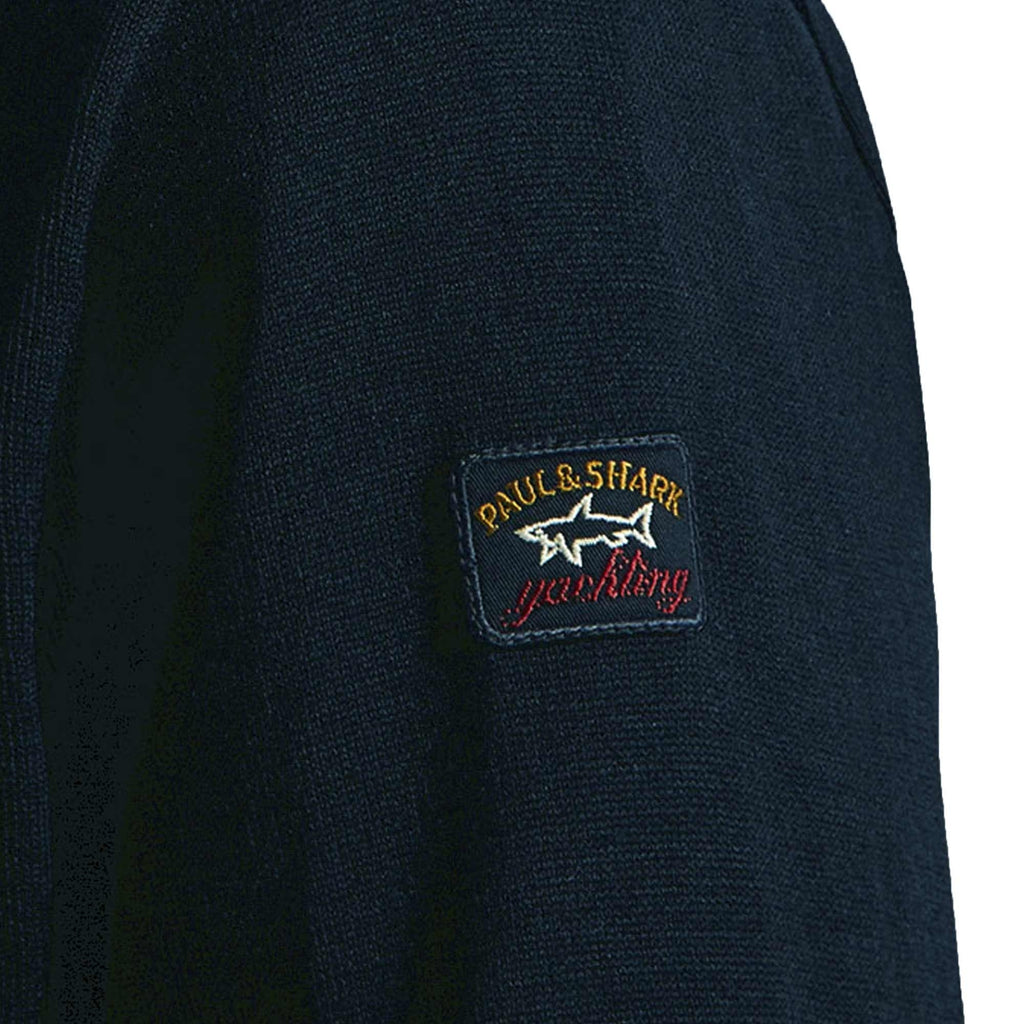 Paul and Shark Wool Crew Neck Jumper - Navy