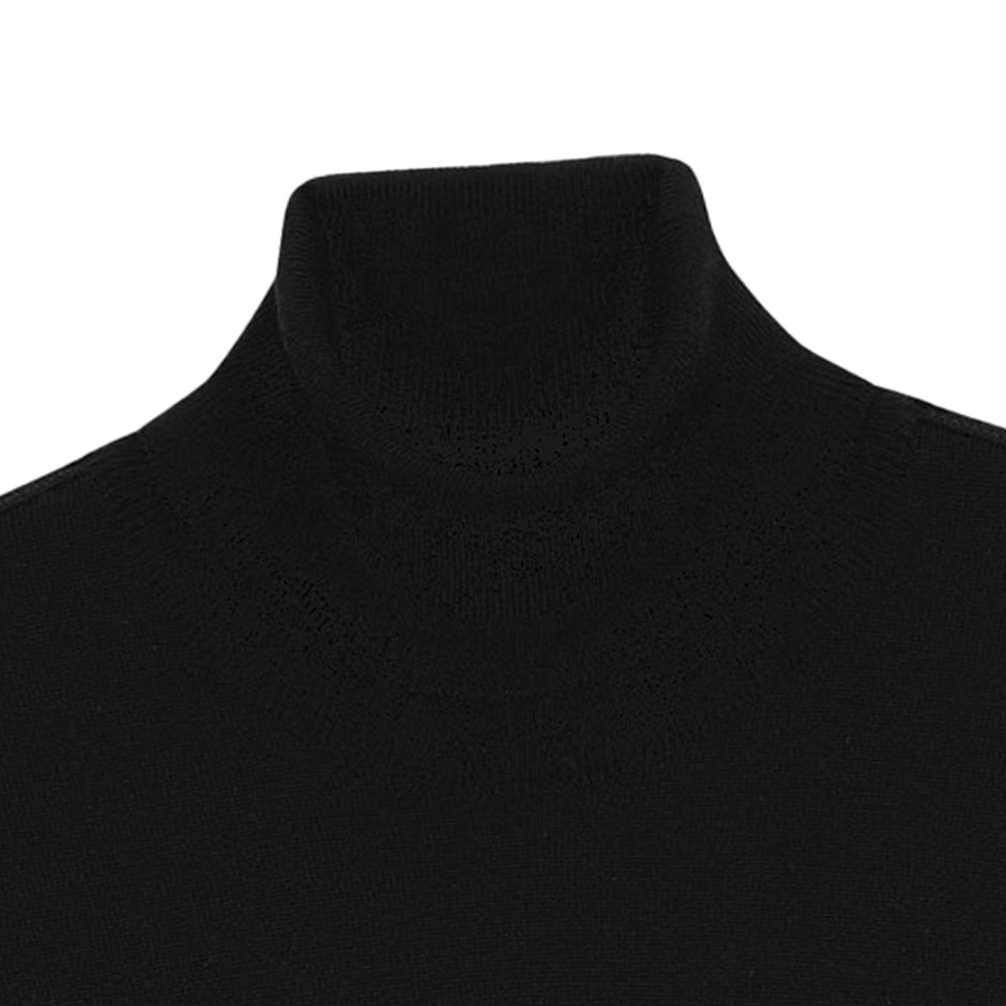 Paul and Shark Turtle Neck Jumper - Black