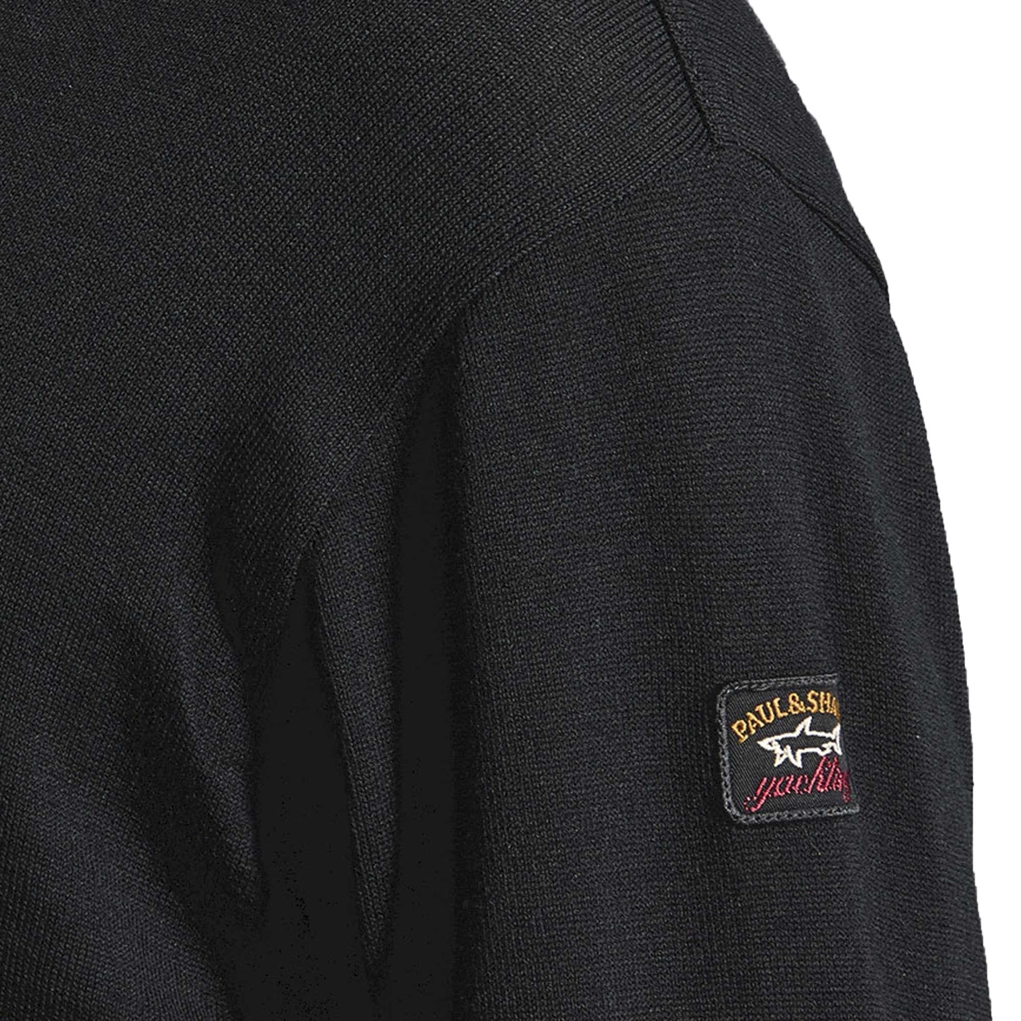 Paul and Shark Turtle Neck Jumper - Black