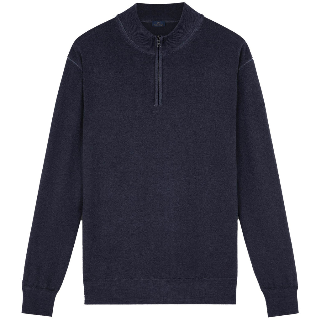 Paul and Shark Half Zip Sweater - Navy