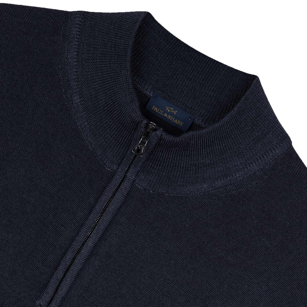 Paul and Shark Half Zip Sweater - Navy