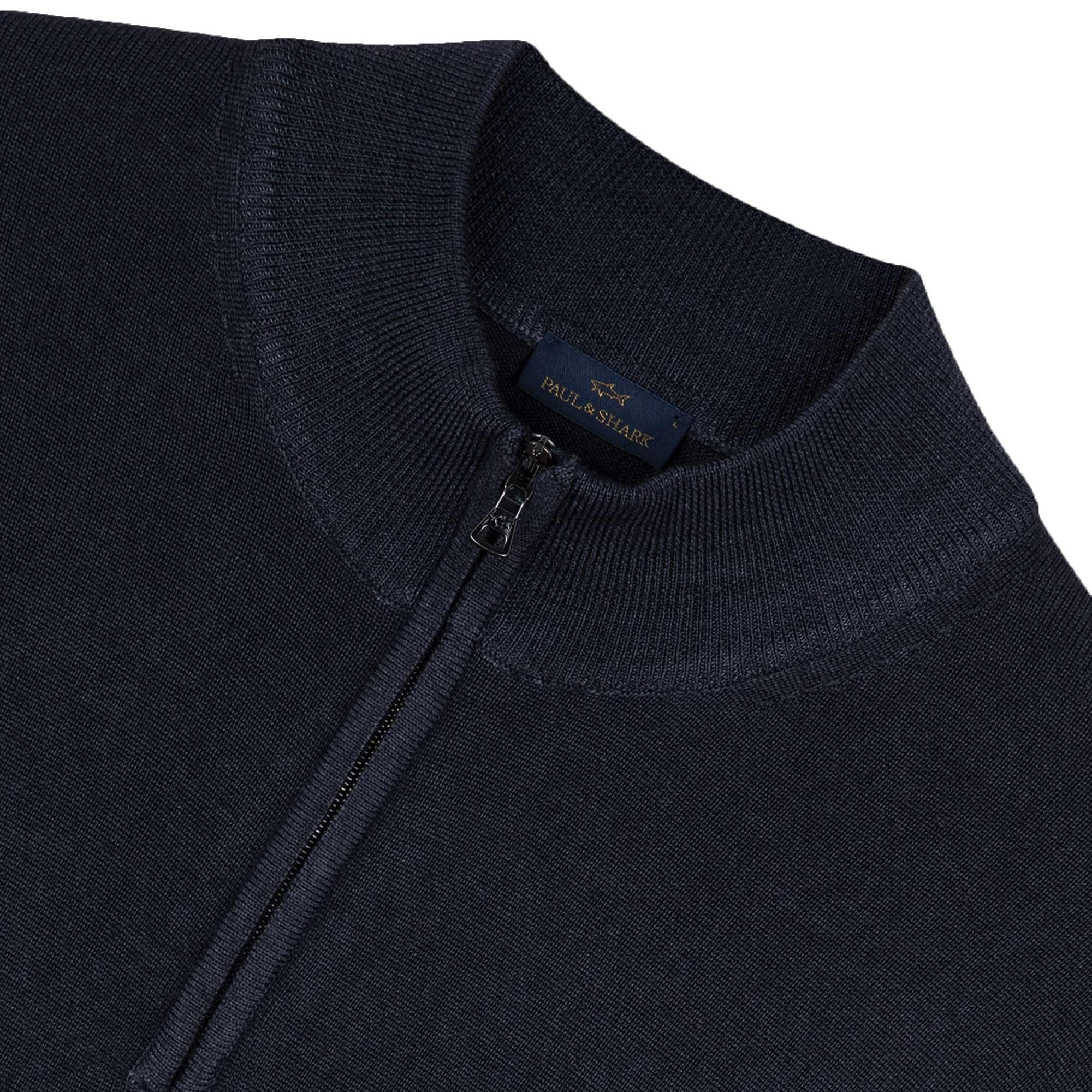Paul and Shark Half Zip Sweater - Navy