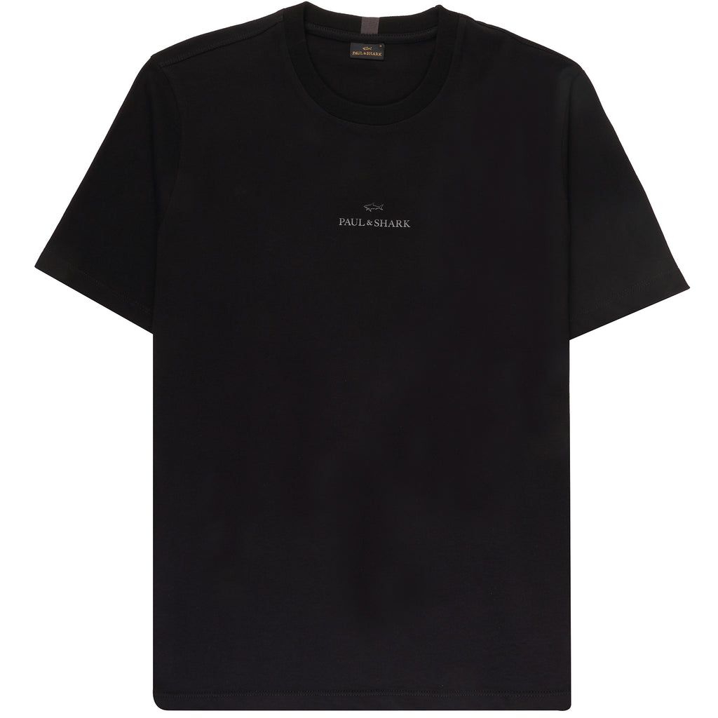 Paul and Shark Logo T-Shirt - Black
