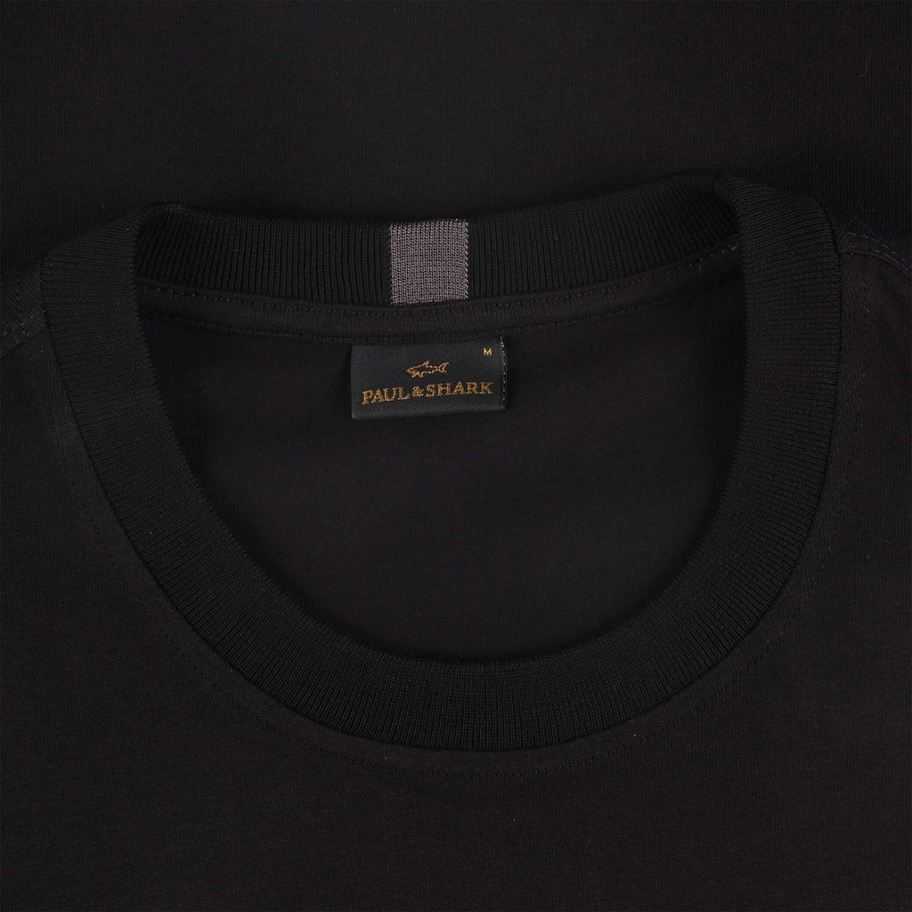 Paul and Shark Logo T-Shirt - Black