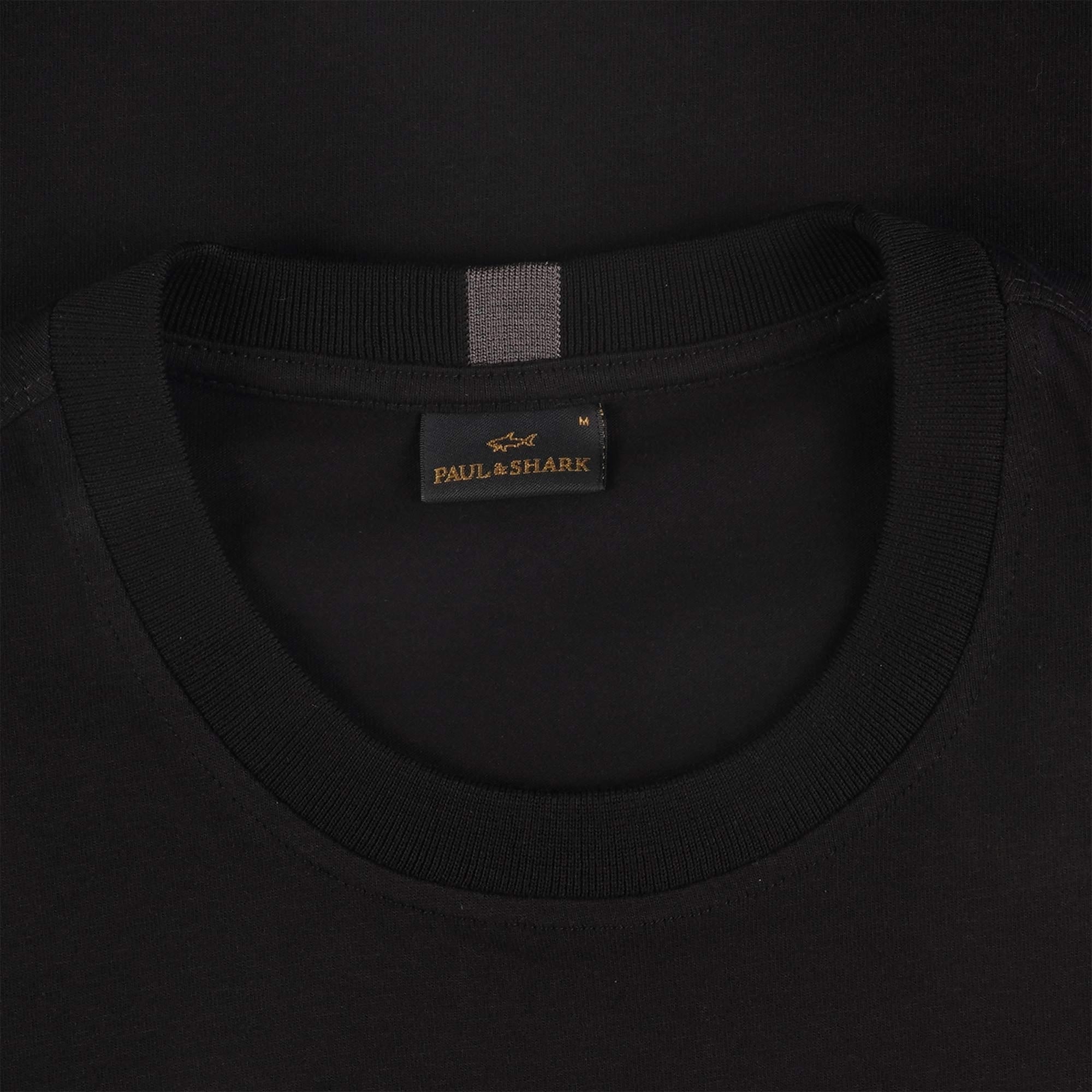 Paul and Shark Logo T-Shirt - Black
