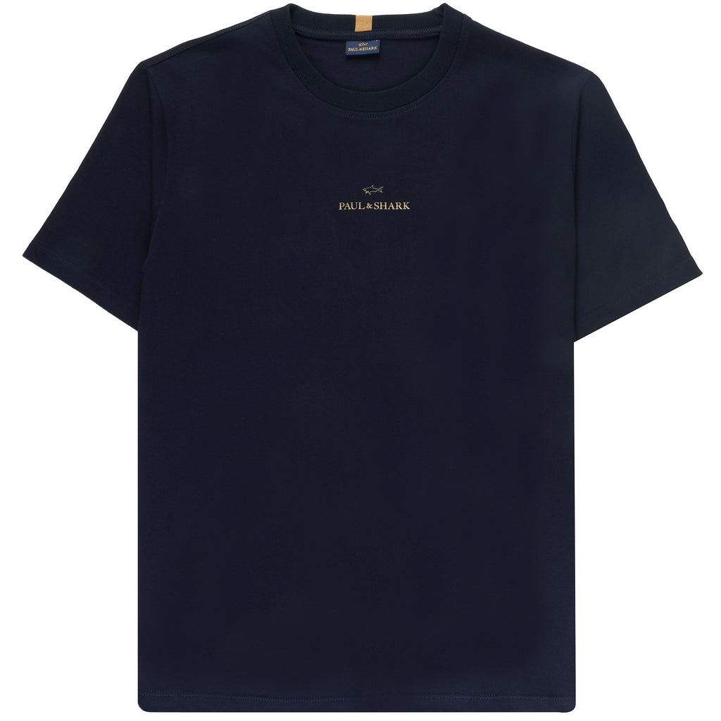 Paul and Shark Logo T-Shirt - Navy