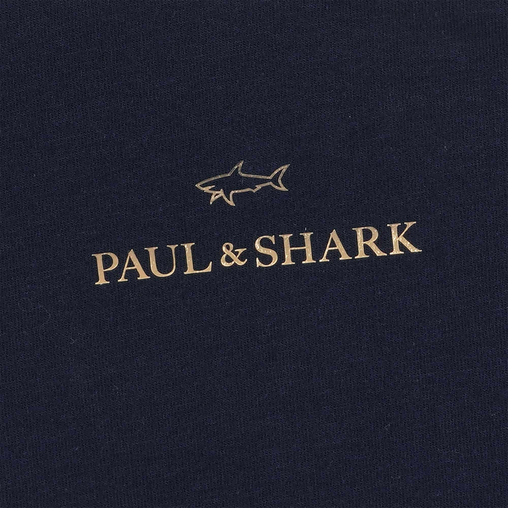 Paul and Shark Logo T-Shirt - Navy