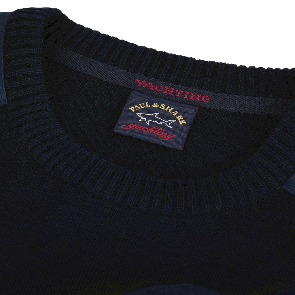 Paul and Shark Crew Neck Sweatshirt - Navy