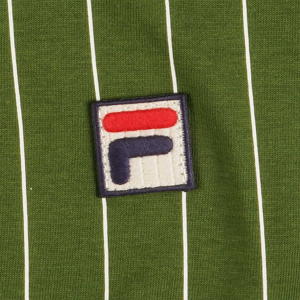 Fila Vintage BB1 Striped Polo Shirt - Chive