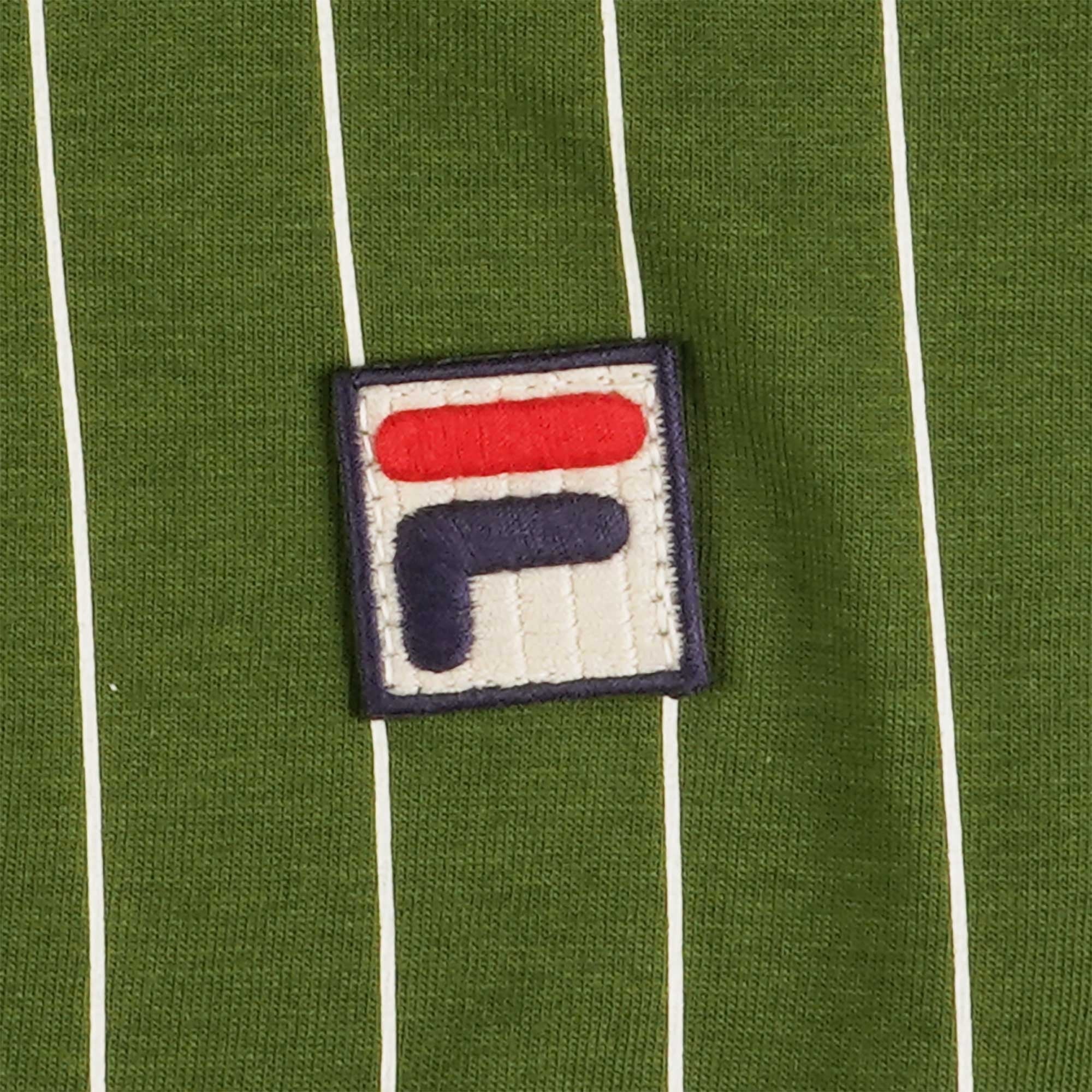 Fila Vintage BB1 Striped Polo Shirt - Chive