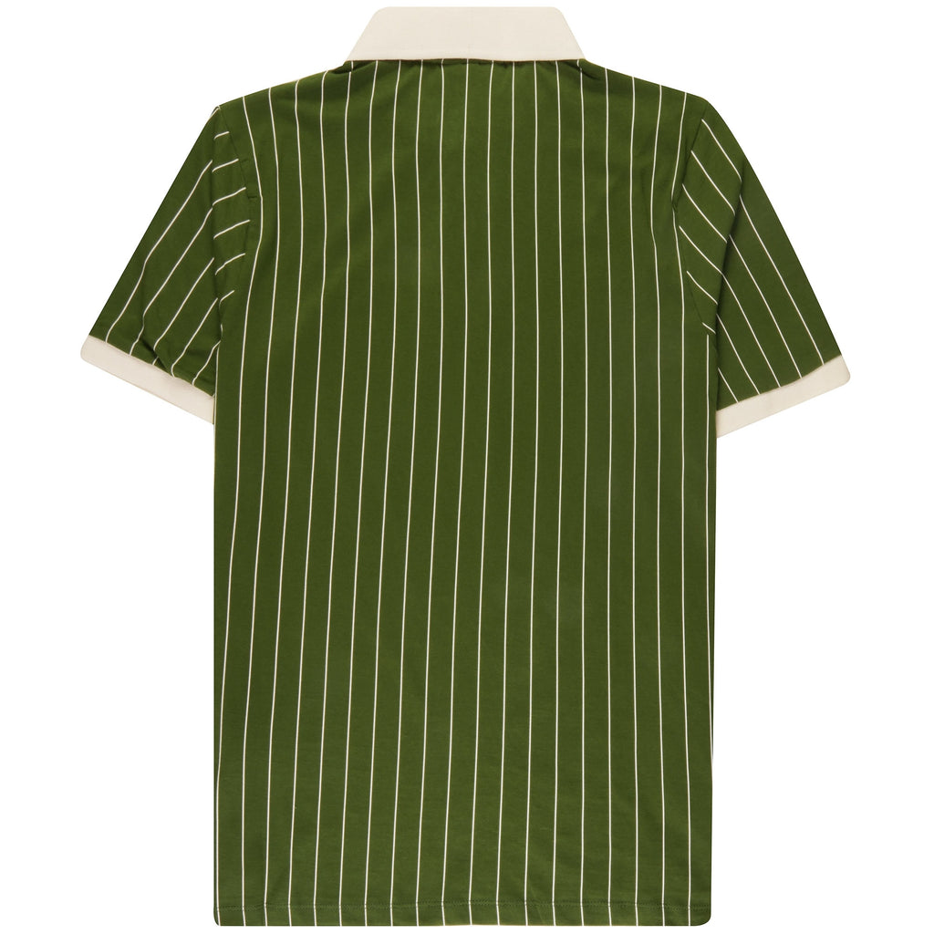 Fila Vintage BB1 Striped Polo Shirt - Chive