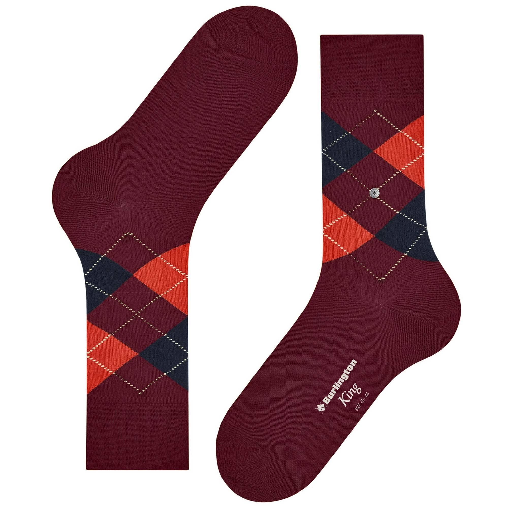 Burlington Socks King Socks - Flame