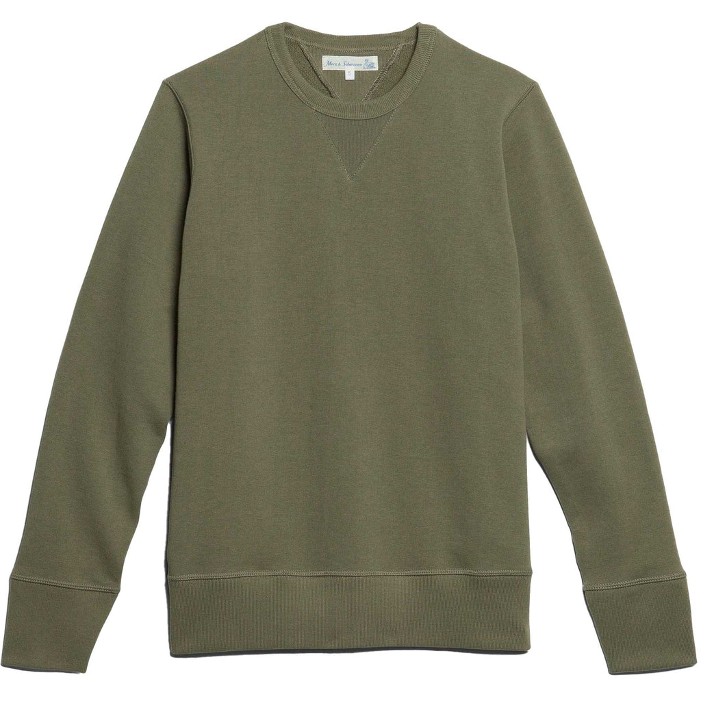 Merz b Schwanen 346 Loopwheeled Sweatshirt - Army Green