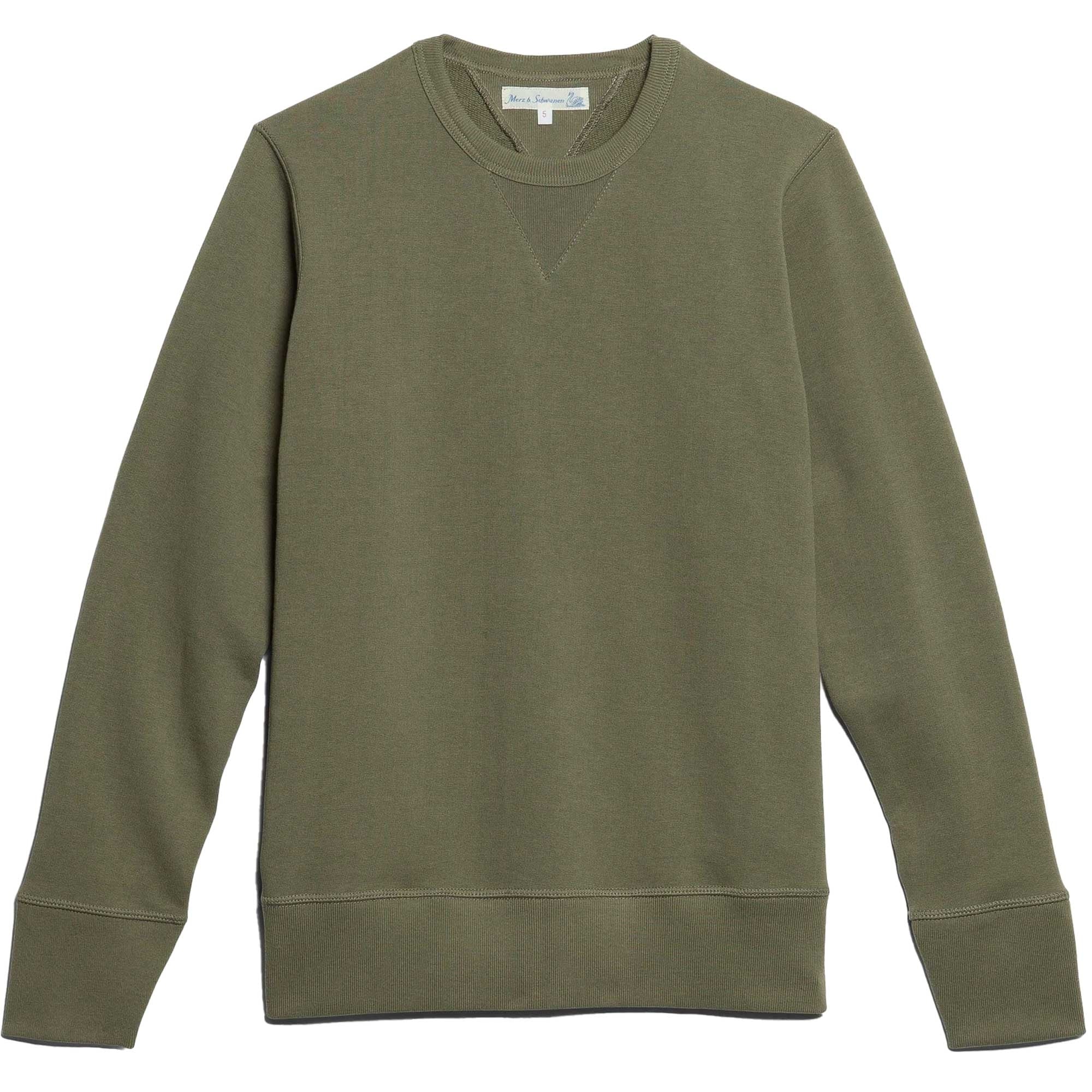 Merz b Schwanen 346 Loopwheeled Sweatshirt - Army Green