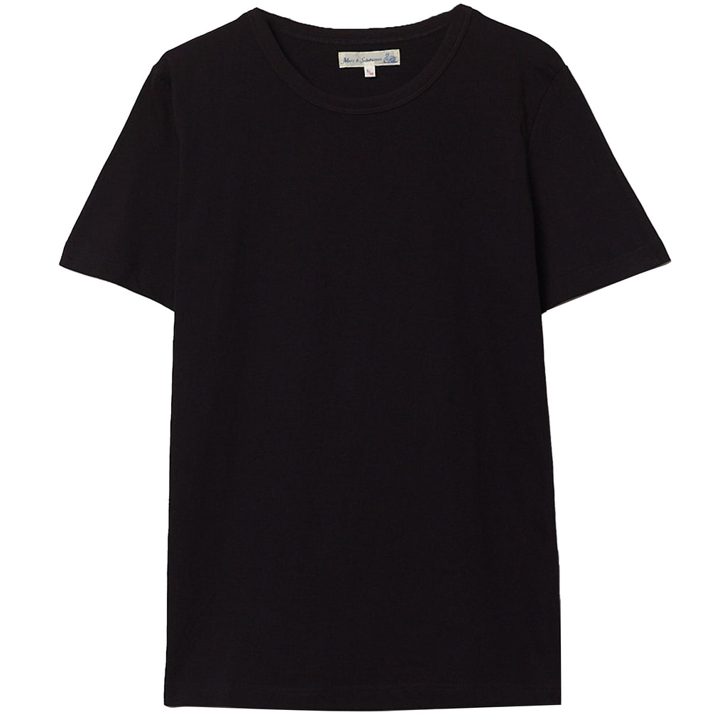 1950s Loopwheeled T-Shirt - Black