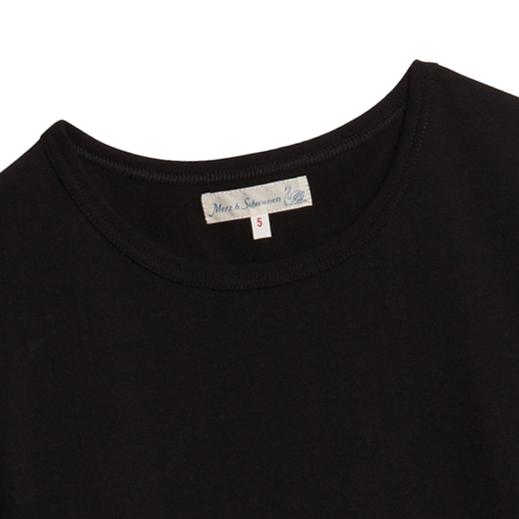 1950s Long Sleeve Loopwheeled T-Shirt - Black