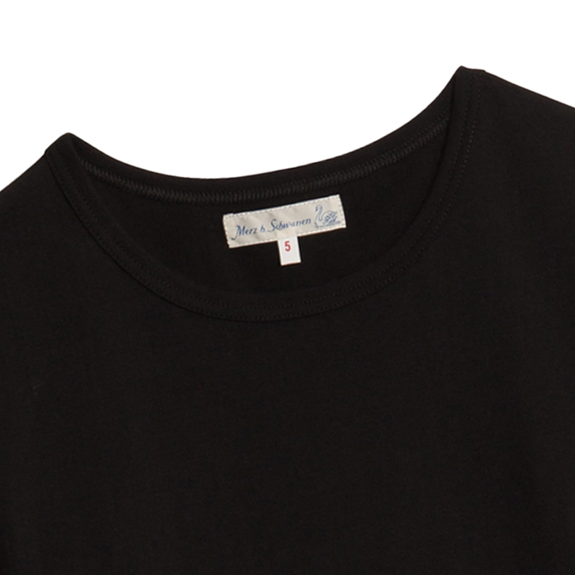 1950s Long Sleeve Loopwheeled T-Shirt - Black