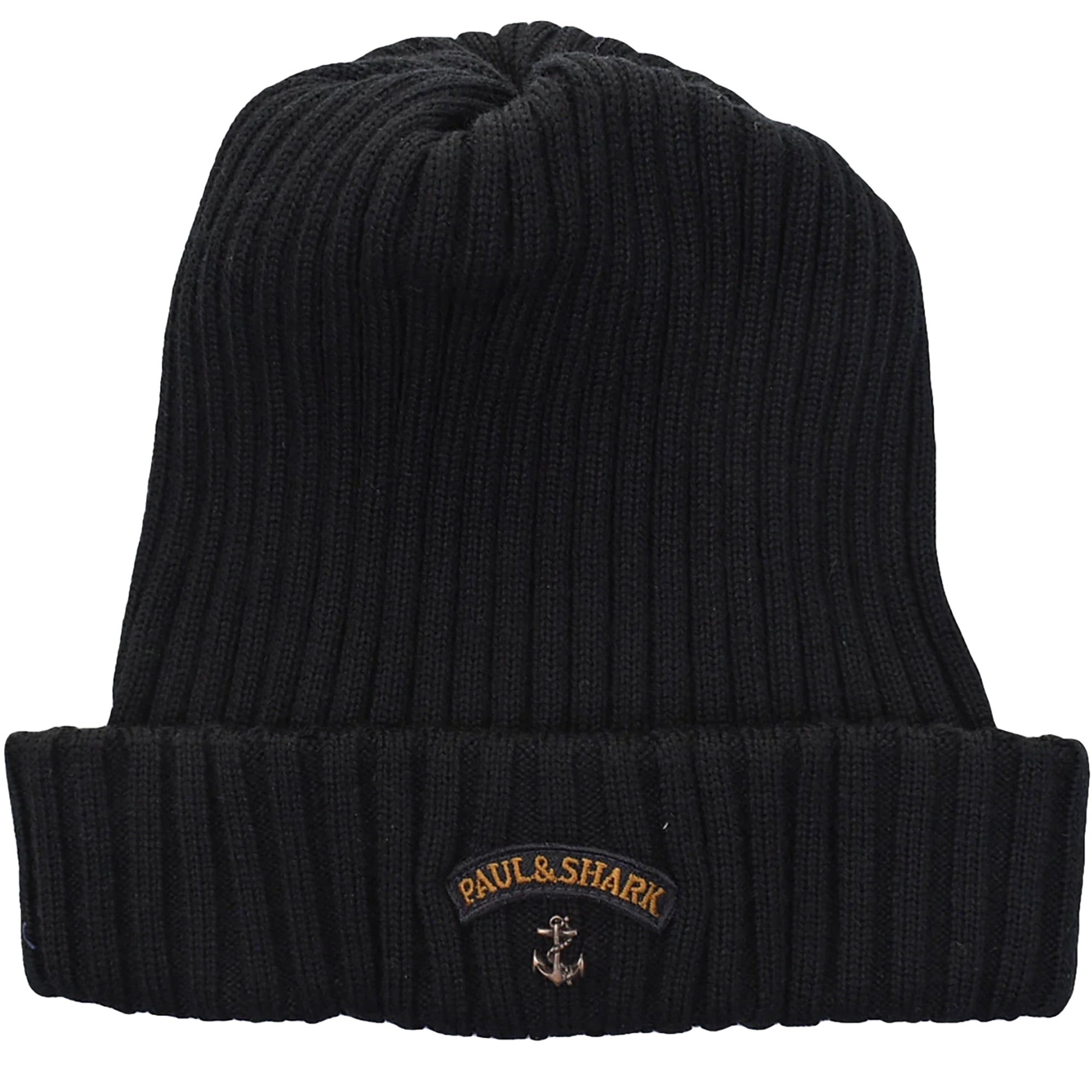 Paul and Shark Beanie Hat - Black