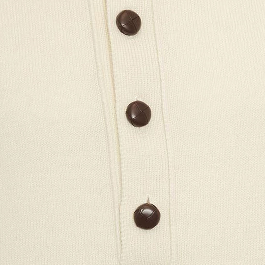 Barbour x TO KI TO Midden Collared Jumper - Chalk