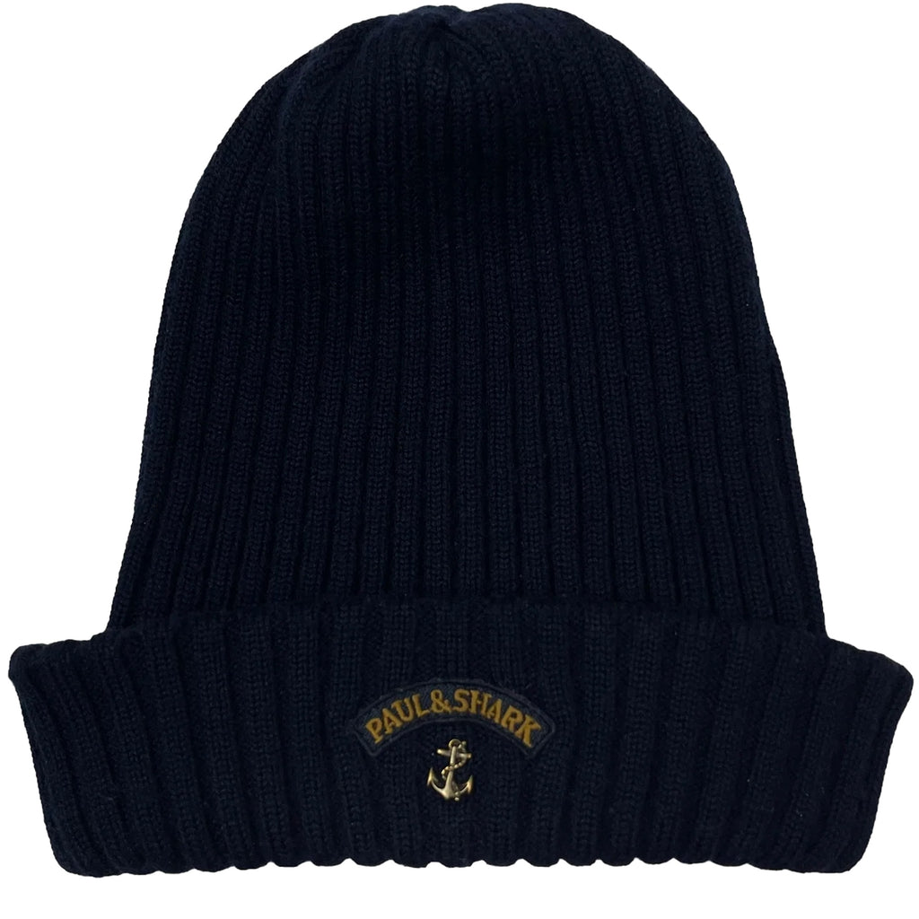Paul and Shark Beanie Hat - Navy