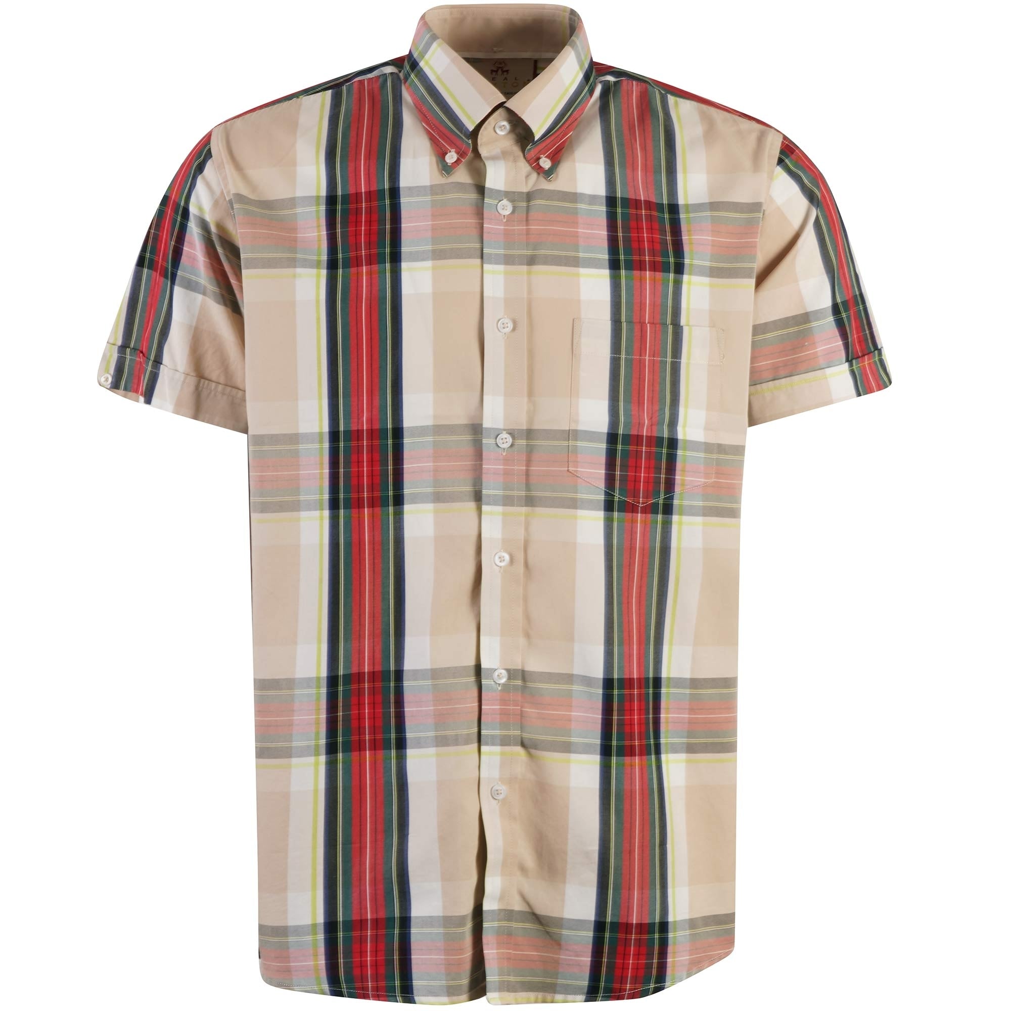 Real Hoxton Check Short Sleeves Shirt - Mega Tartan