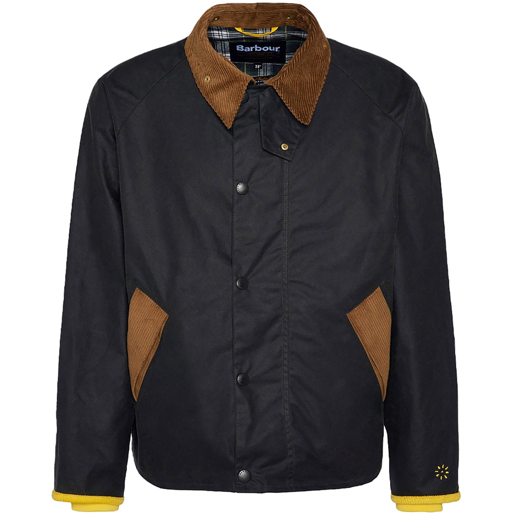 Barbour x Flower Mountain Oversized Transport Waxed Jacket - Sage