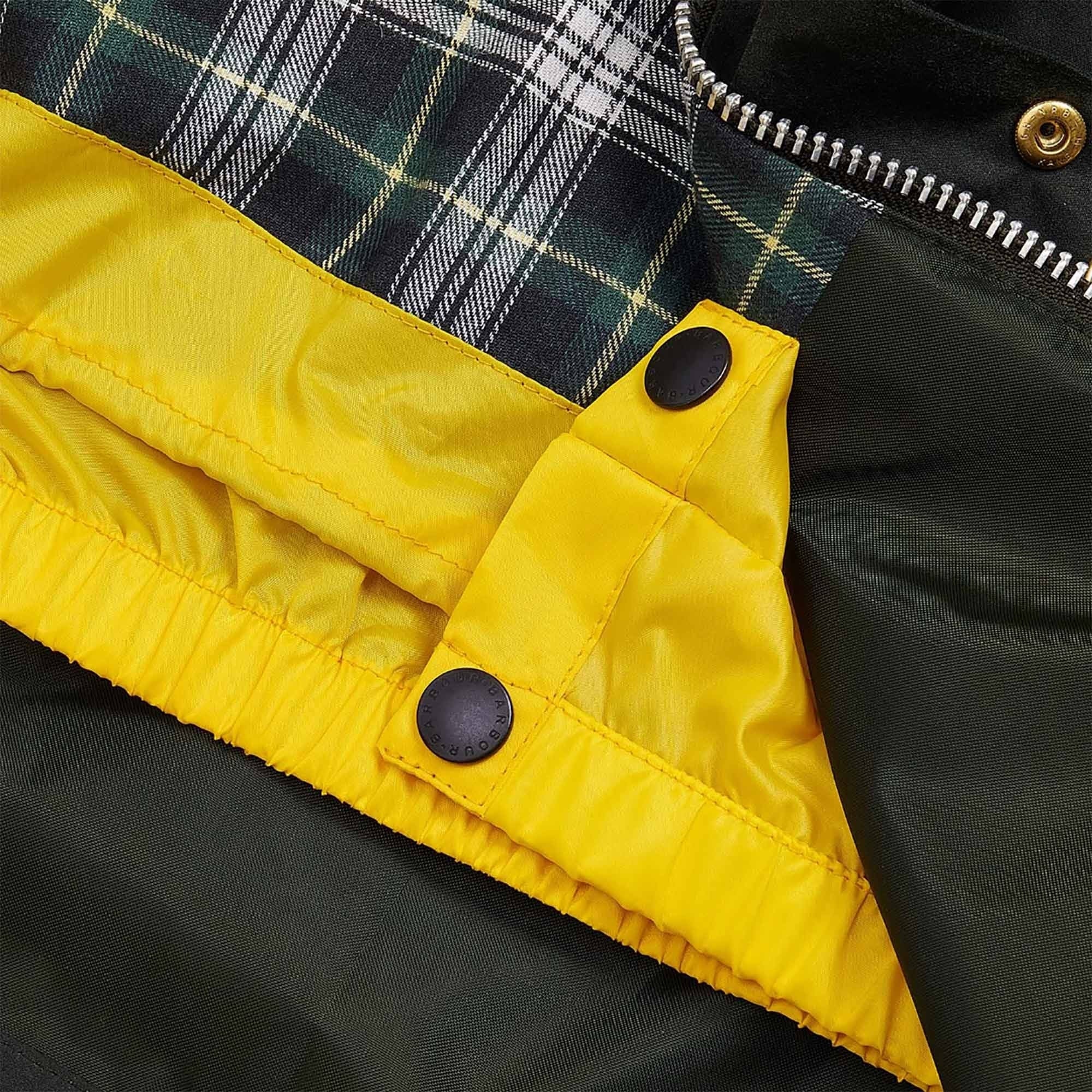 Barbour x Flower Mountain Oversized Transport Waxed Jacket - Sage