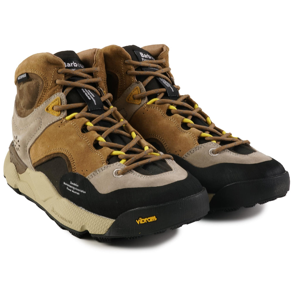 Barbour x Flower Mountain Back Country Hi-Top - Brown and Beige