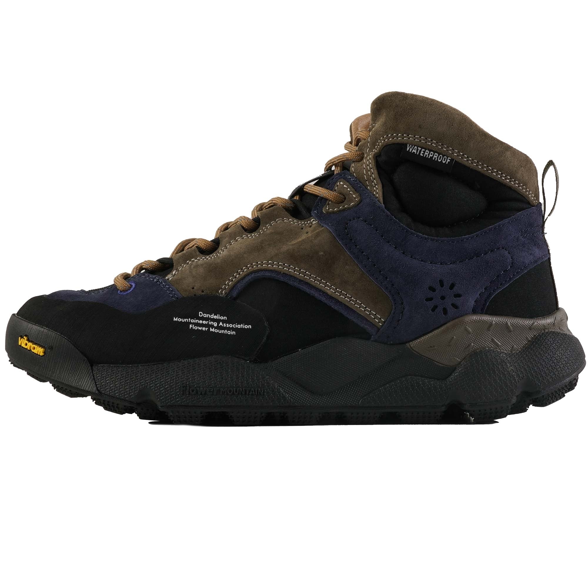 Barbour x Flower Mountain Back Country Hi-Top - Navy and Olive