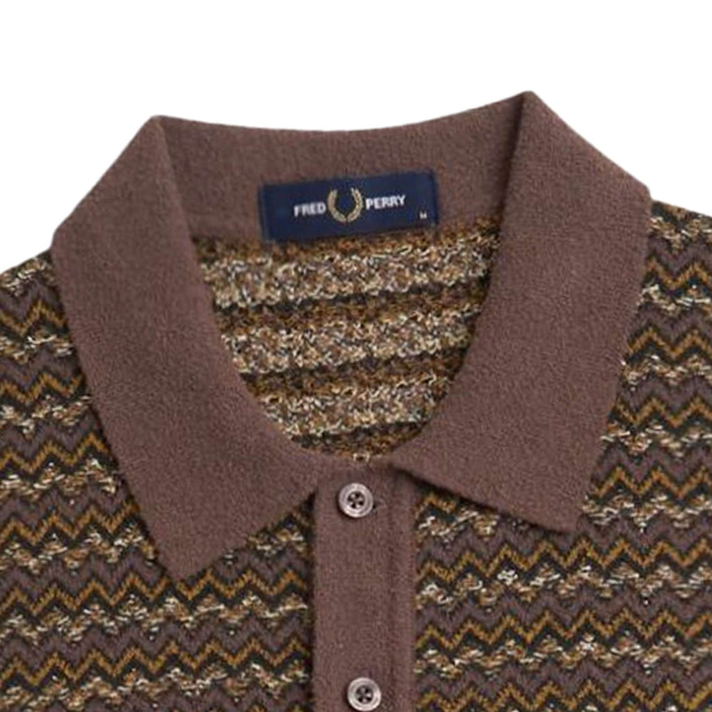 Fred Perry Boucle Jacquard Knitted Shirt - Carrington