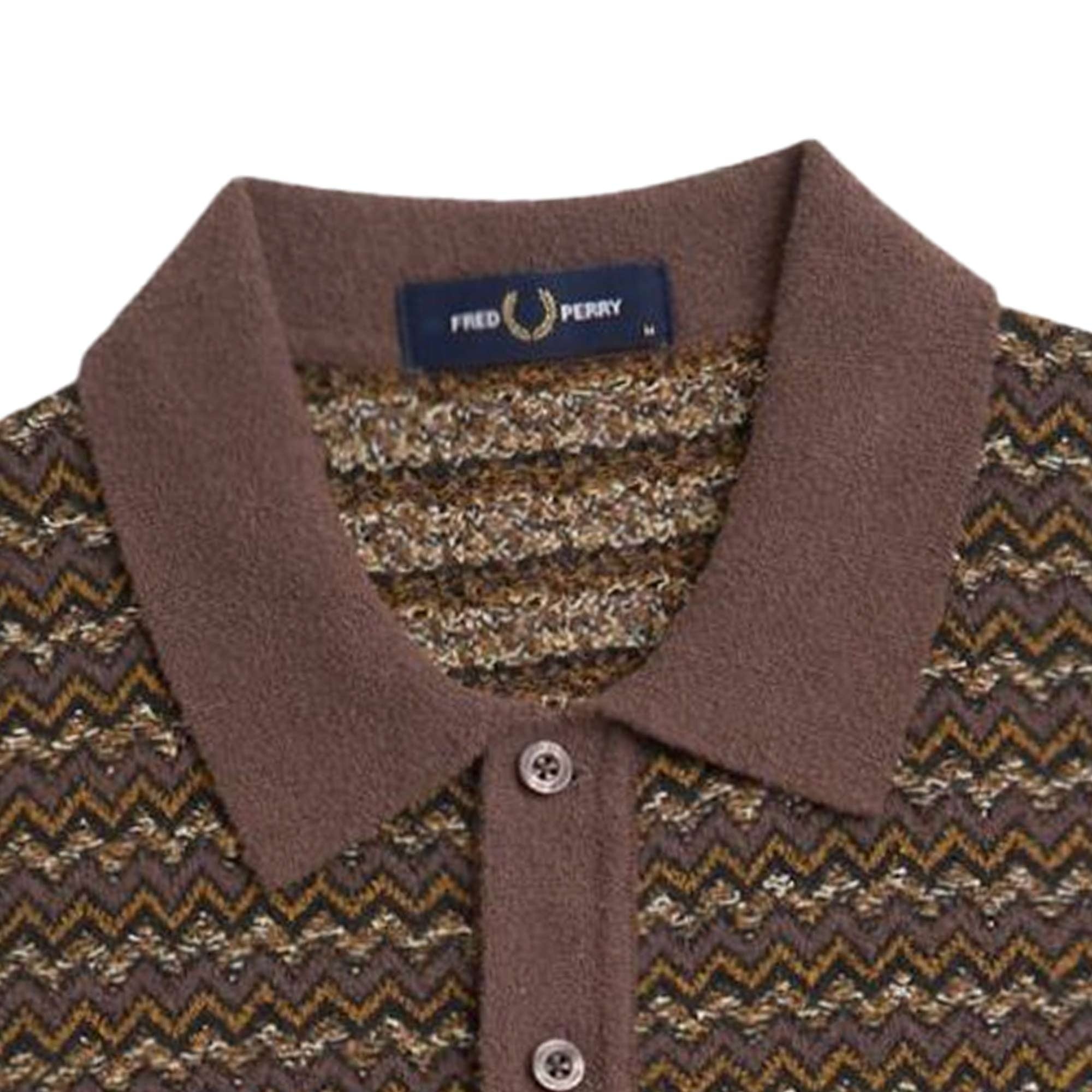 Fred Perry Boucle Jacquard Knitted Shirt - Carrington