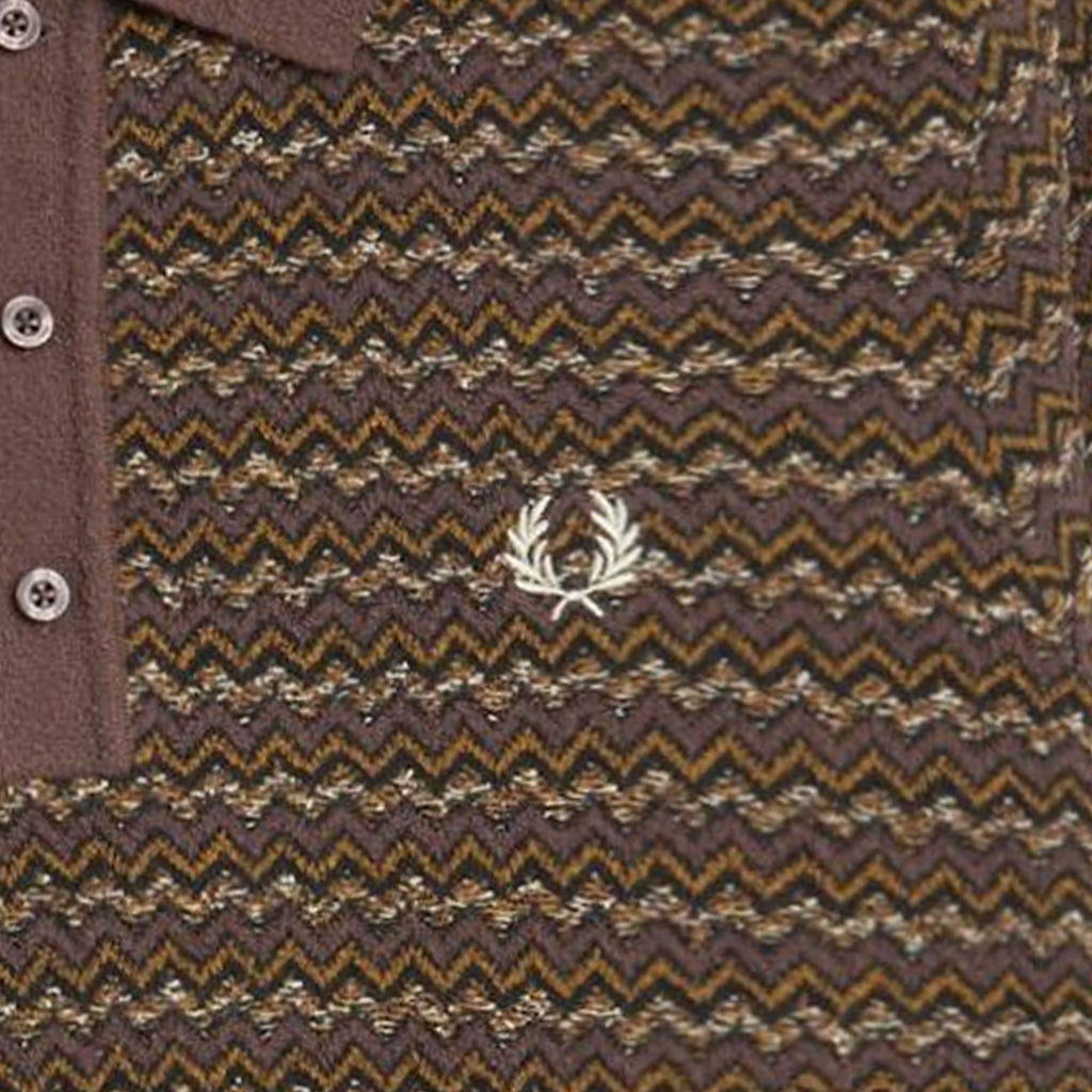 Fred Perry Boucle Jacquard Knitted Shirt - Carrington
