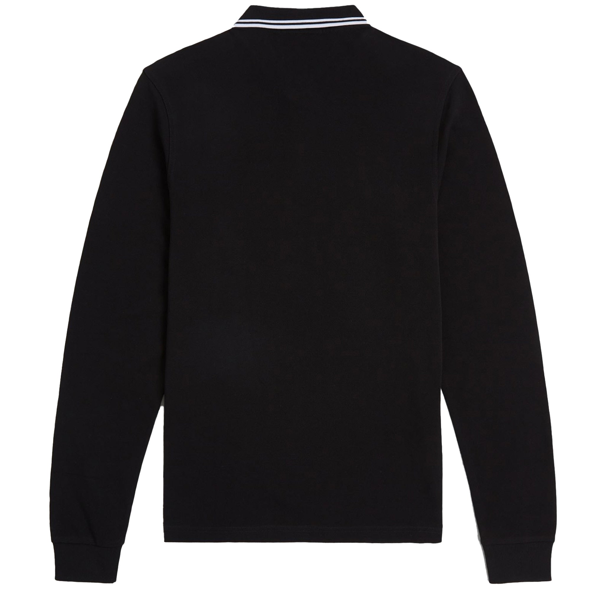 M3636 Long Sleeve Twin Tipped Polo Shirt - Black