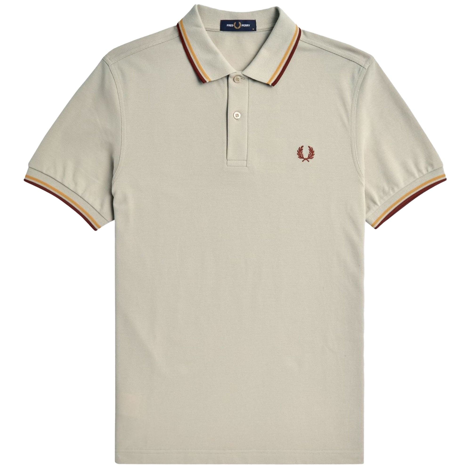 Fred Perry M3600 Twin Tipped Polo Shirt - Oatmeal
