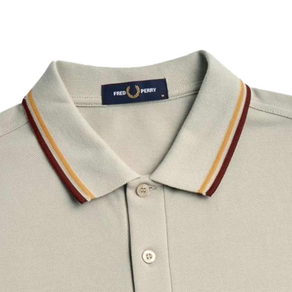 Fred Perry M3600 Twin Tipped Polo Shirt - Oatmeal