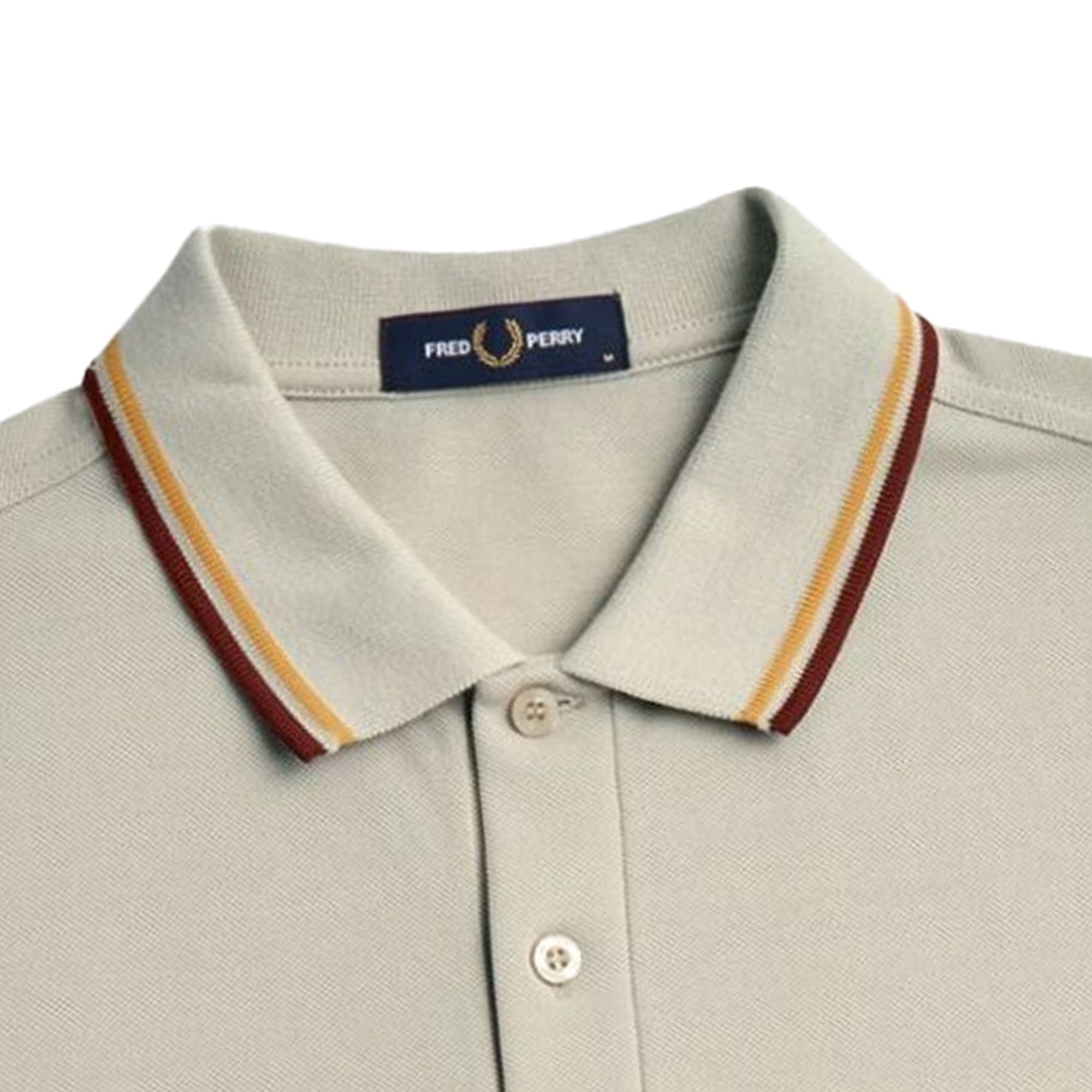 Fred Perry M3600 Twin Tipped Polo Shirt - Oatmeal
