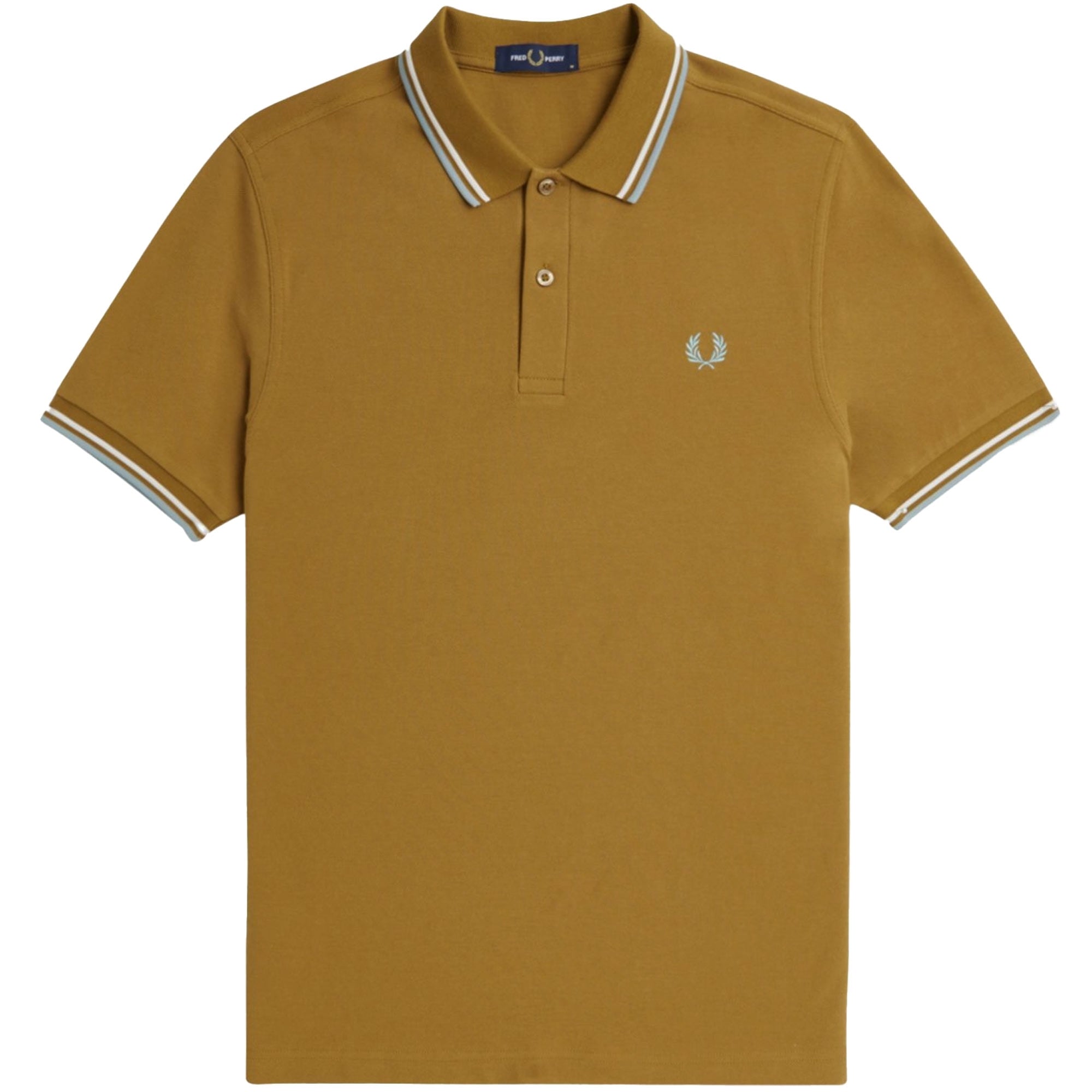Fred Perry M3600 Twin Tipped Polo Shirt - Dark Caramel