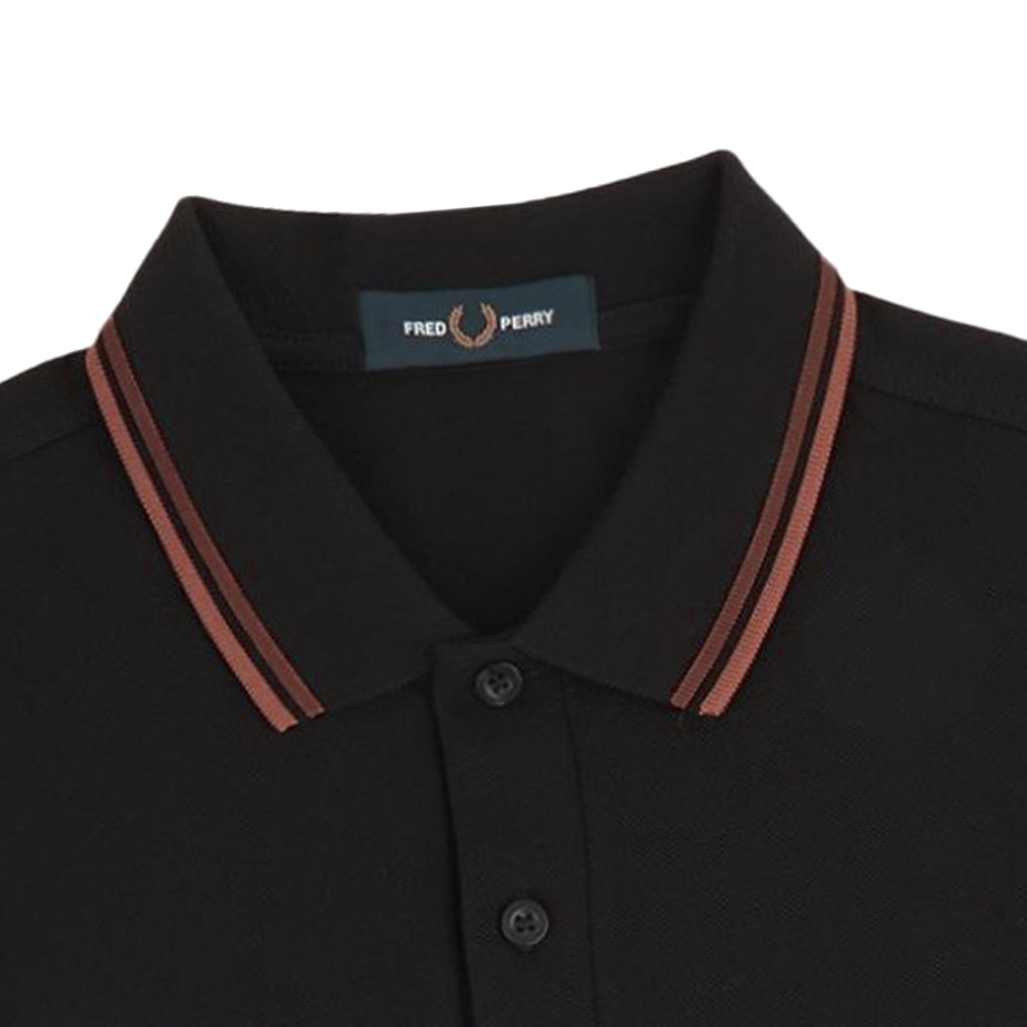 Fred Perry M3600 Twin Tipped Polo Shirt - Black