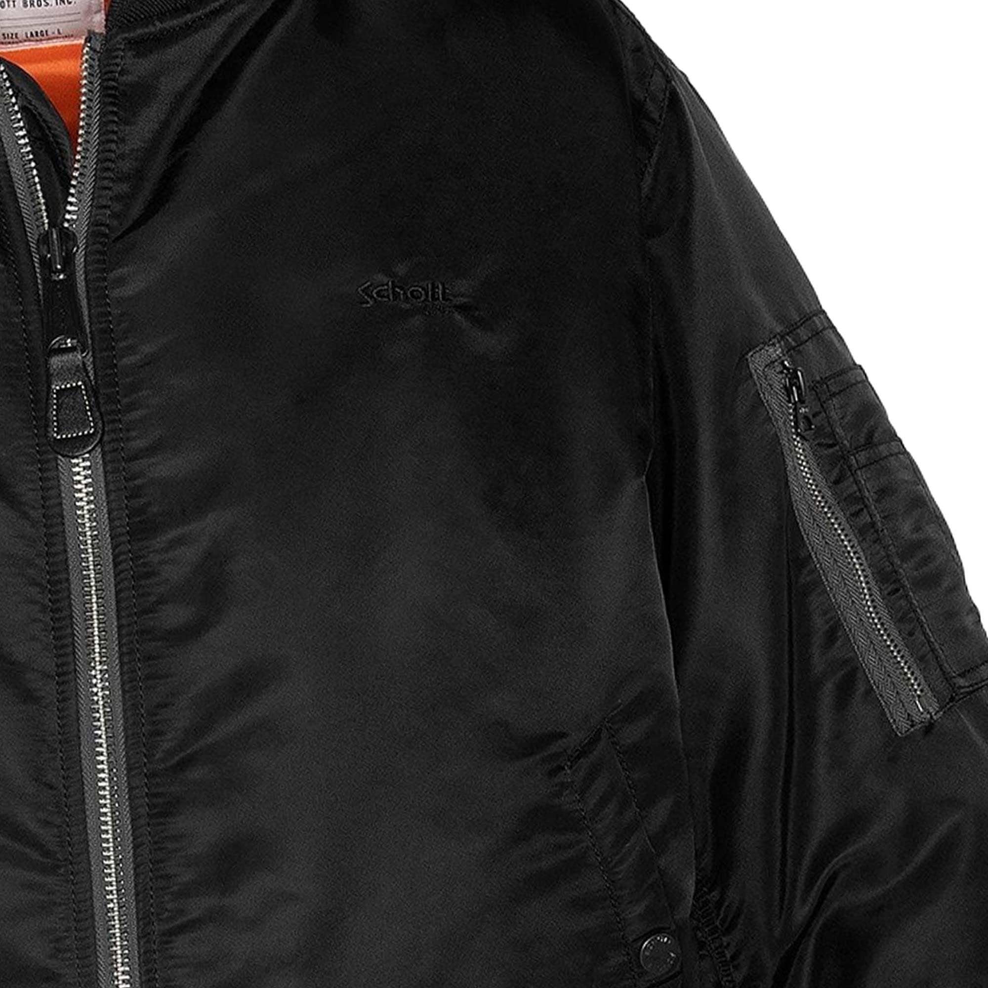 Schott MA-1 90's Fit Bomber Jacket - Black AIR90RS-BLK – Stuarts