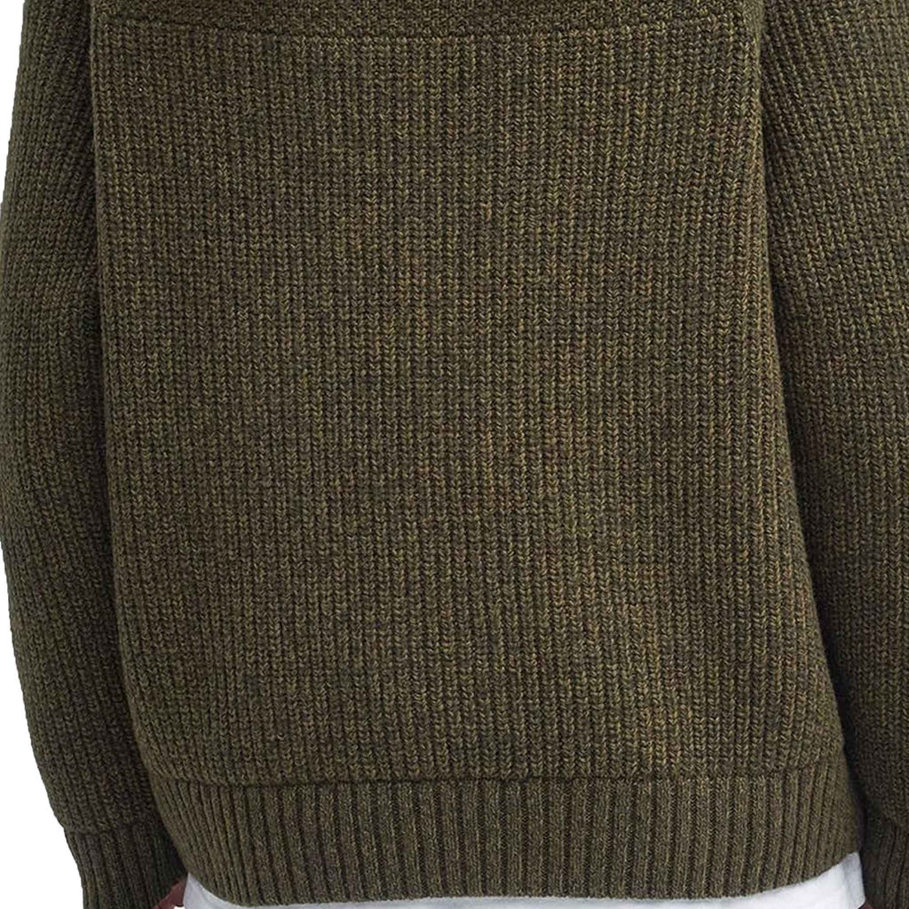 Barbour Gansey Oversized Crew Neck Jumper - Sage