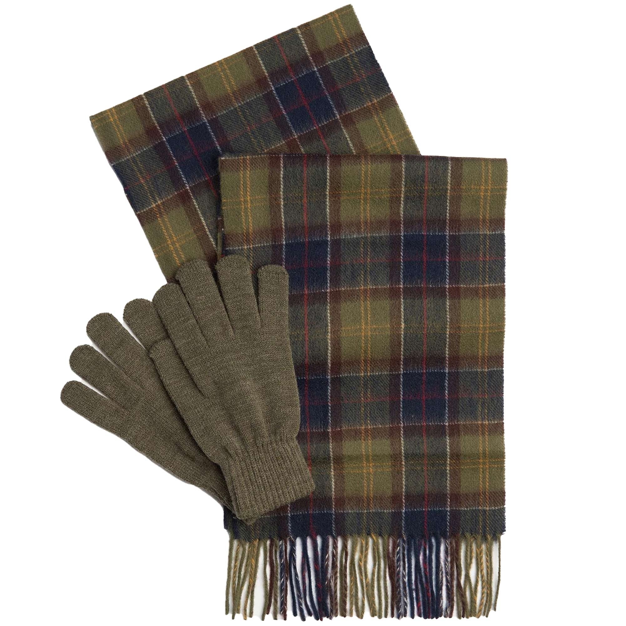 Barbour Tartan Scarf & Glove Gift Set - Tartan