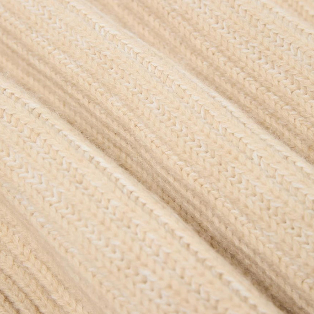 Edwin Roni High Collar Sweater - Beige
