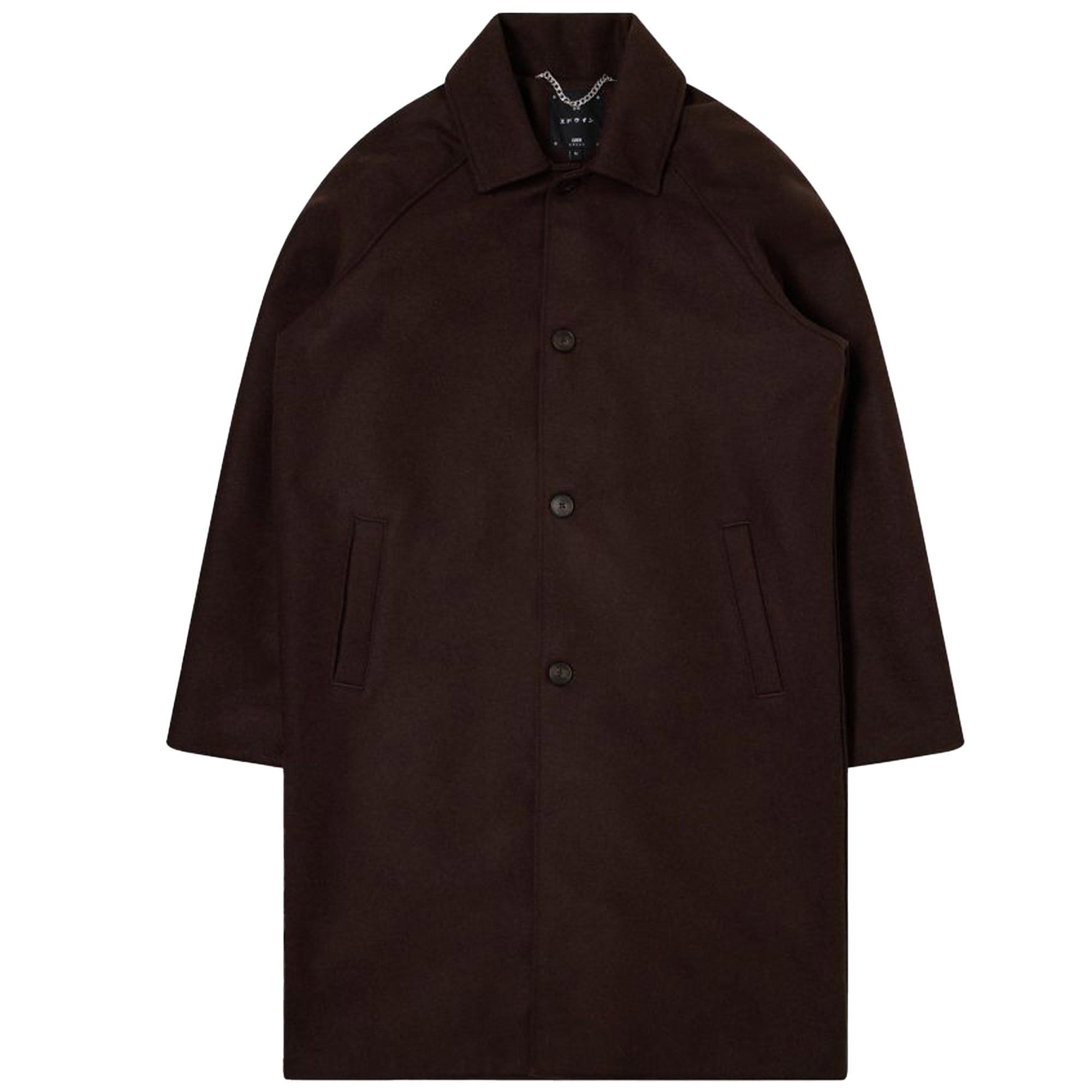 Edwin Mac Wool Coat - Dark Brown