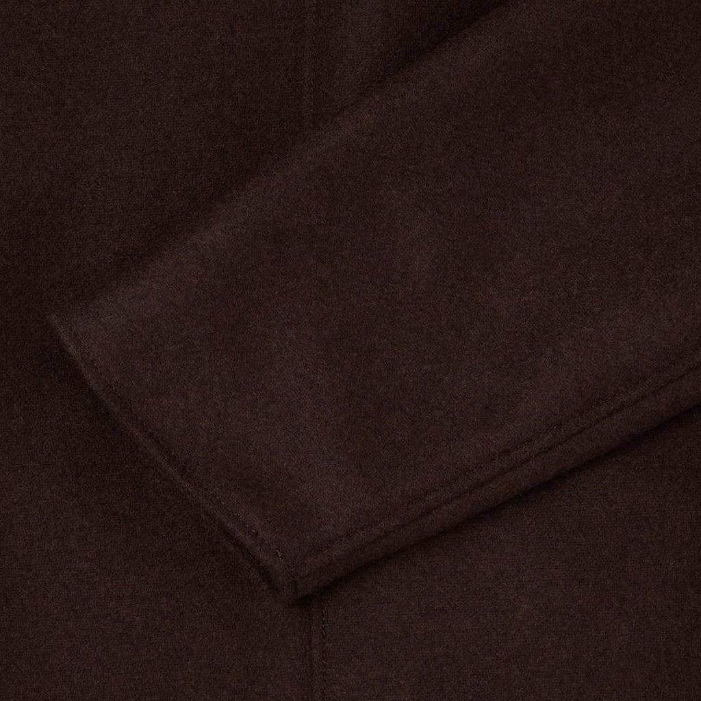 Edwin Mac Wool Coat - Dark Brown