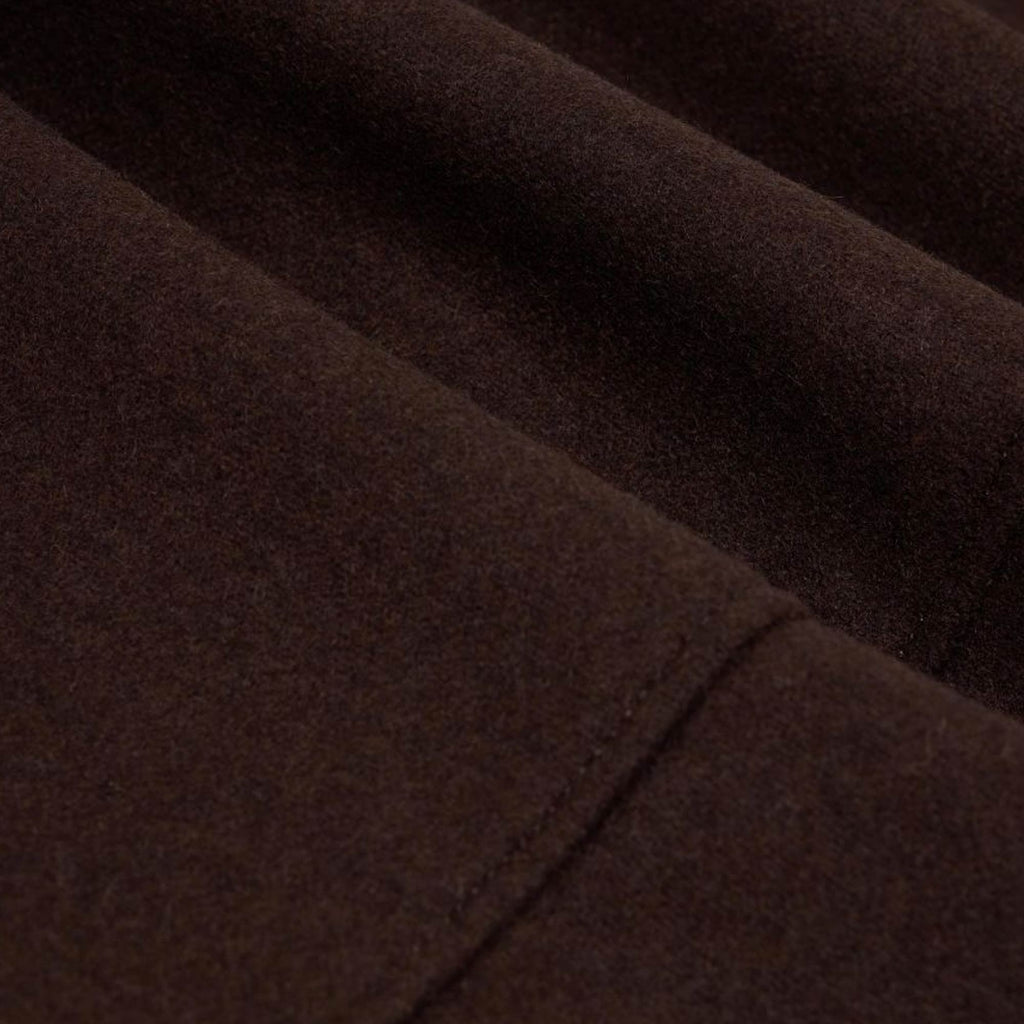 Edwin Mac Wool Coat - Dark Brown