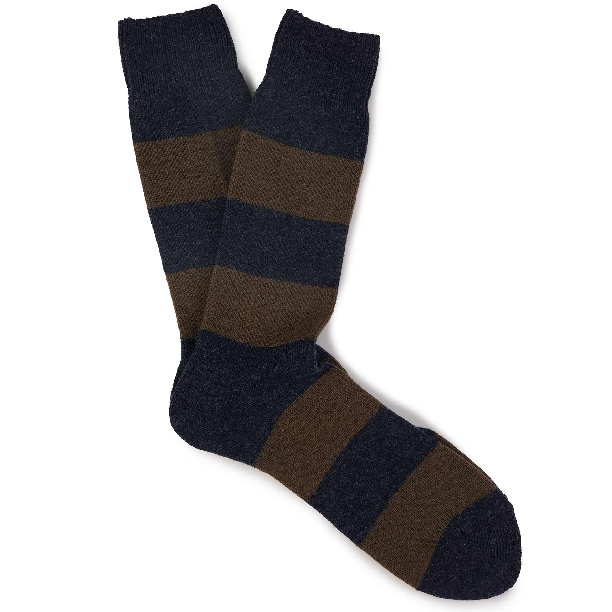 Anonymous Ism Wool Cashmere Socks - Blue Grey