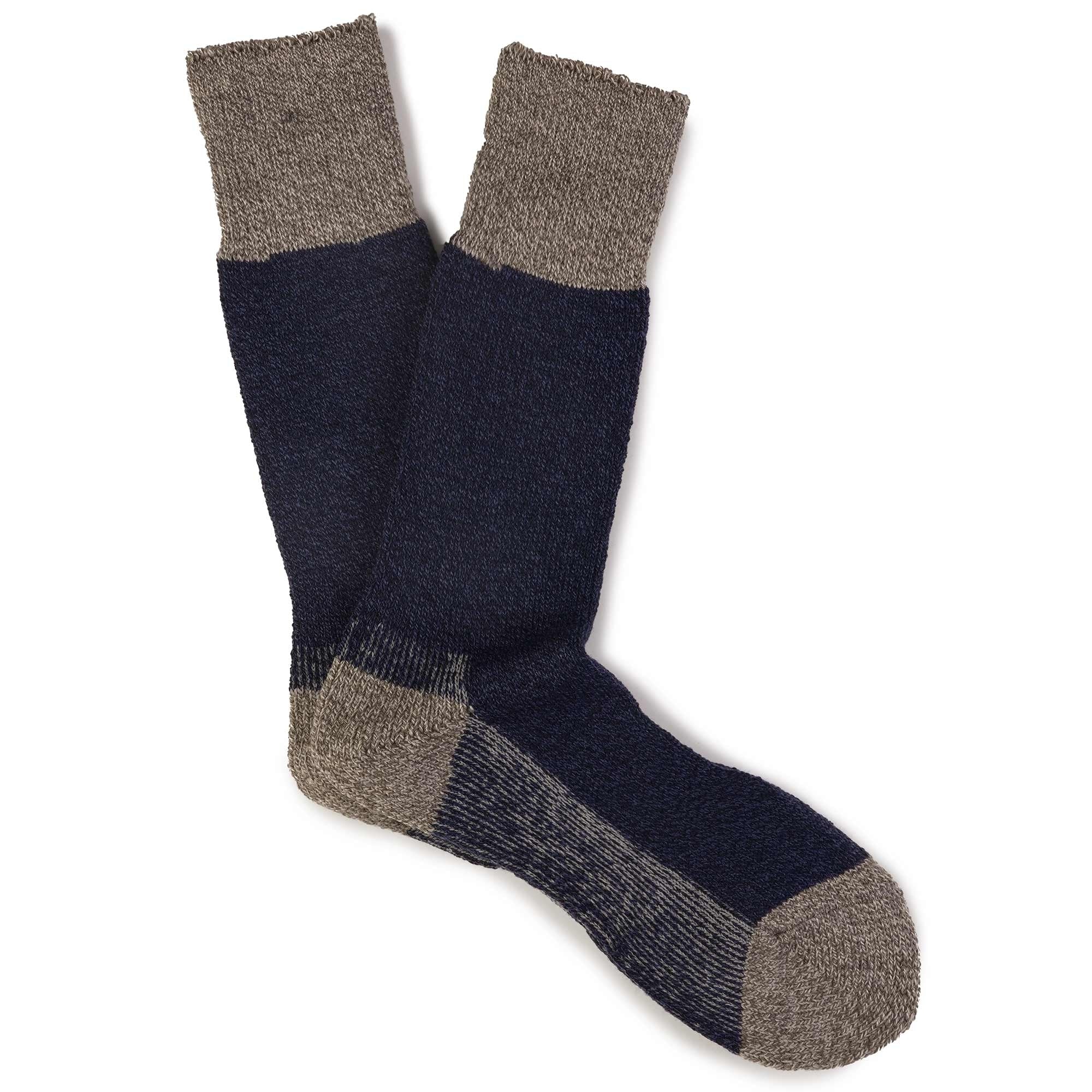 Chunky Pile Socks - Navy